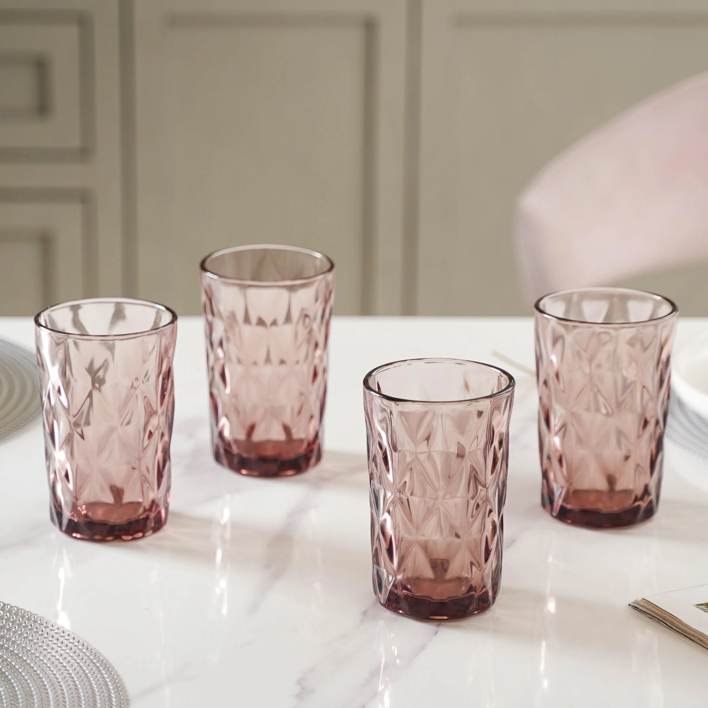 Purple Drinking Glass Set of 4 - Image 3