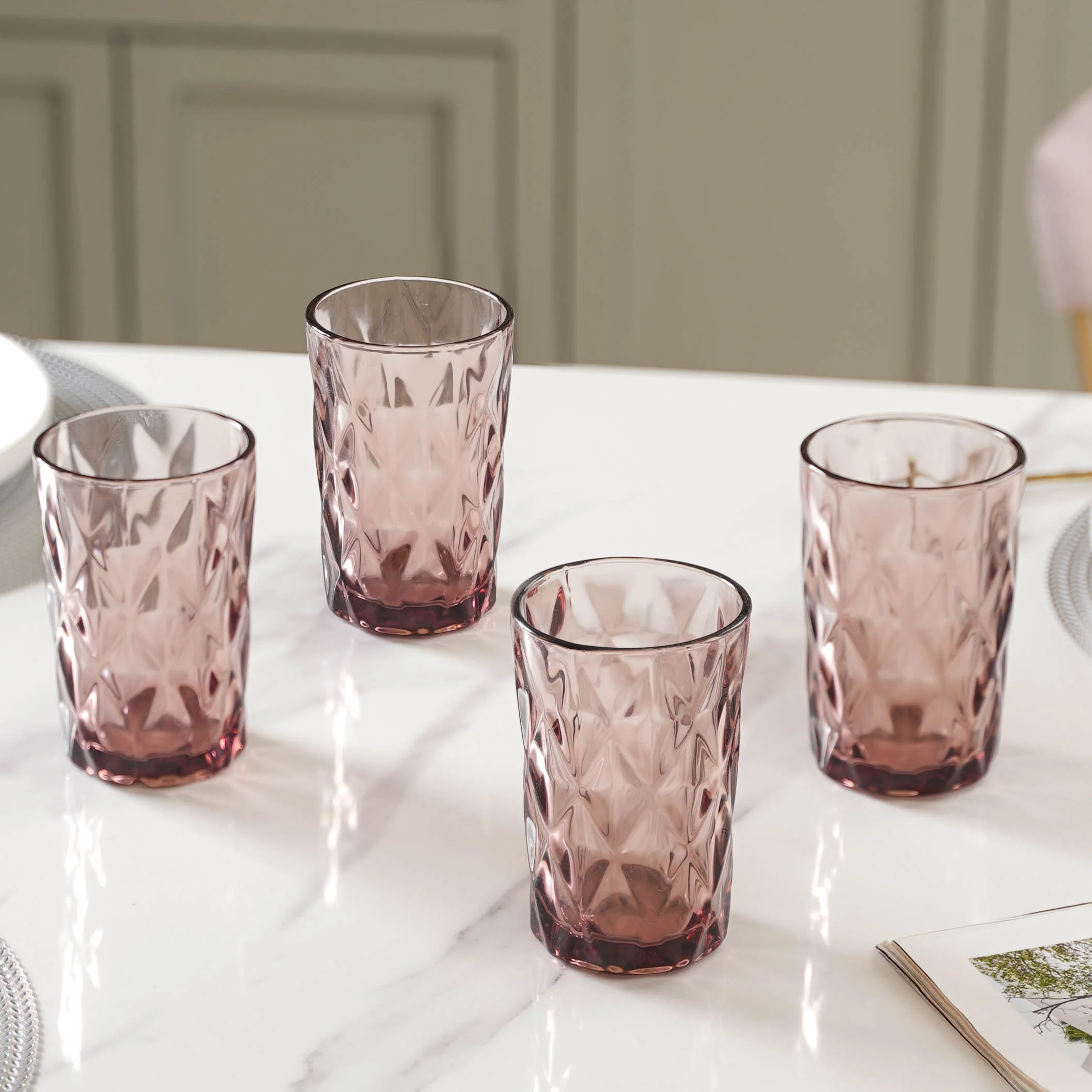 Purple Drinking Glass Set of 4 - Image 5