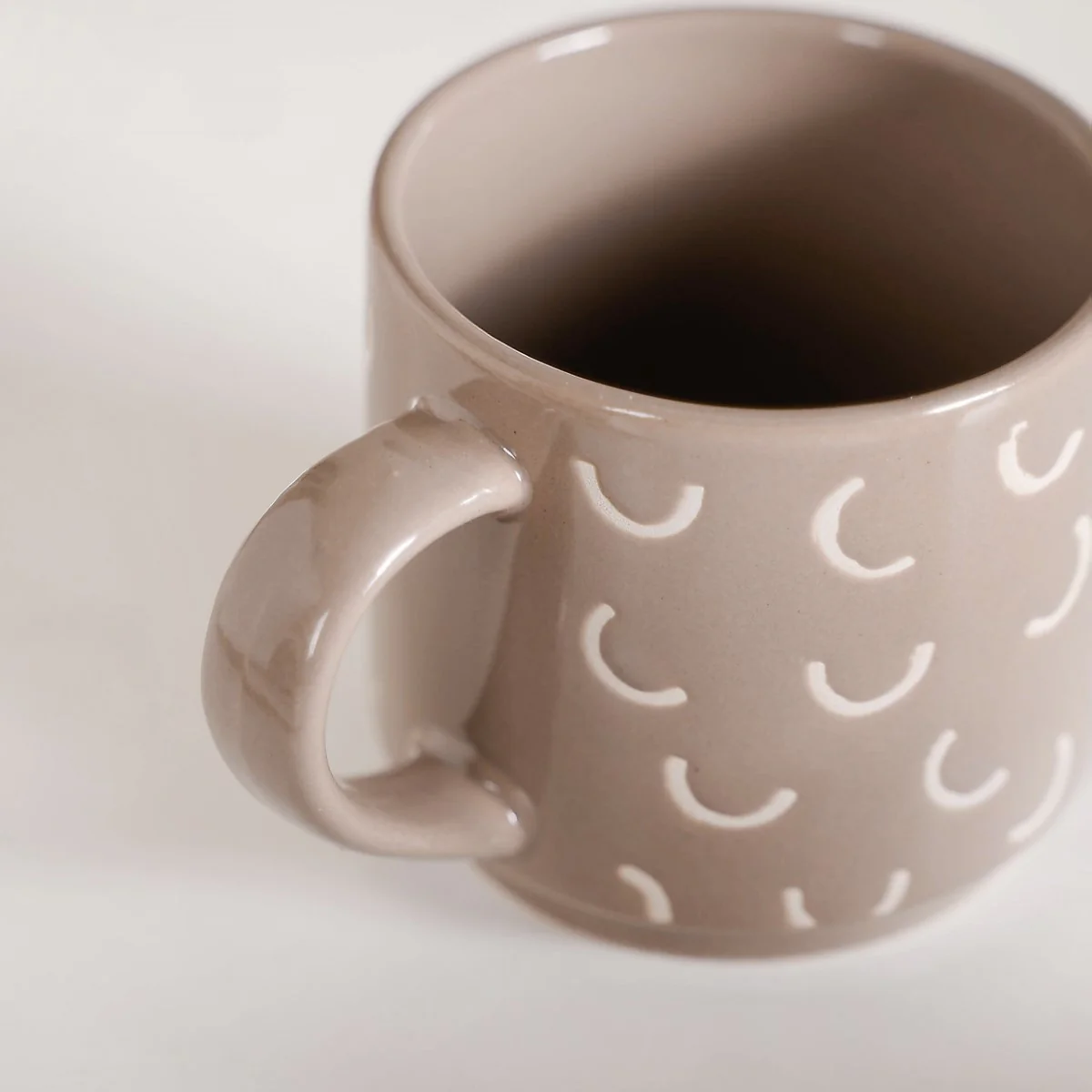 Quirky Beige Stackable Cups Set Of 4 220ml - Image 13