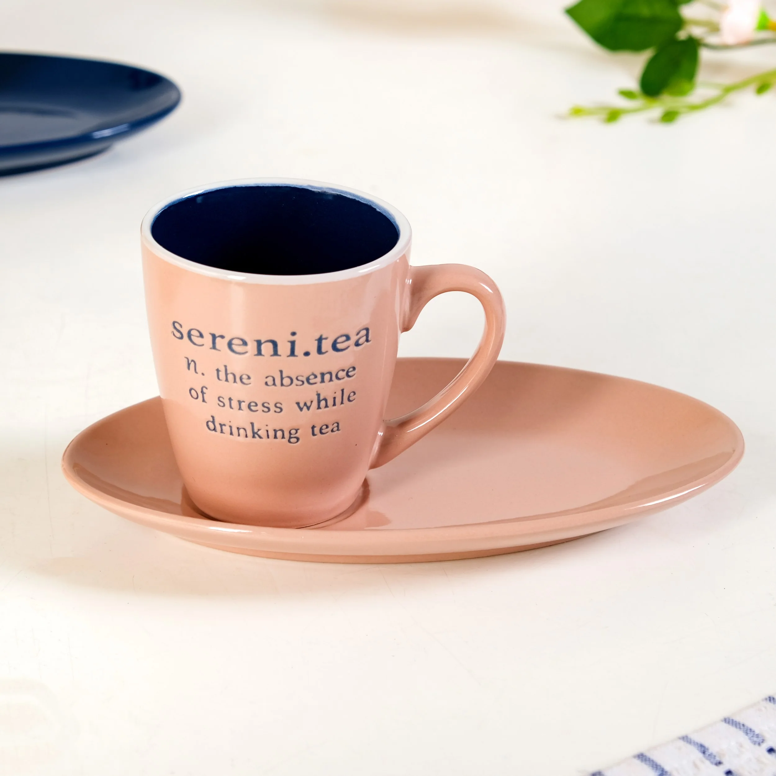 Quote Mugs Gift Set With 4 Cups 4 Saucers 250ml - Image 7
