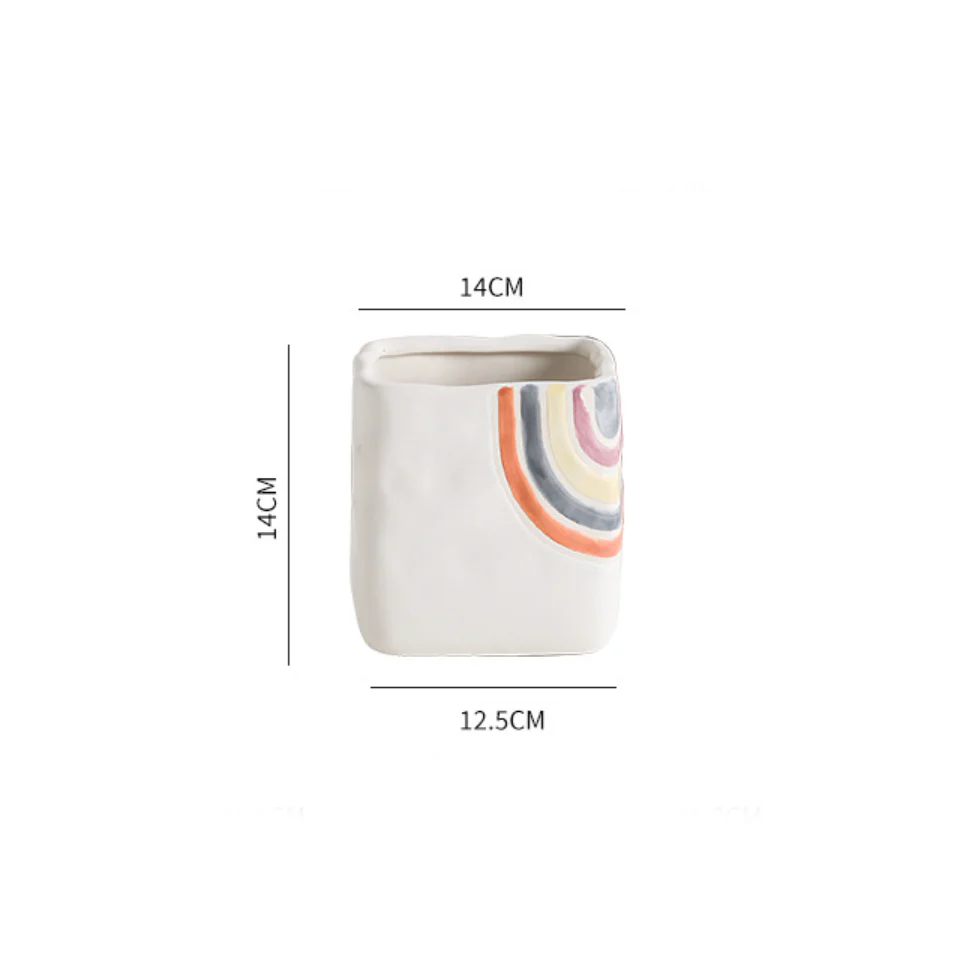 Rainbow Square Pot Medium - Image 5