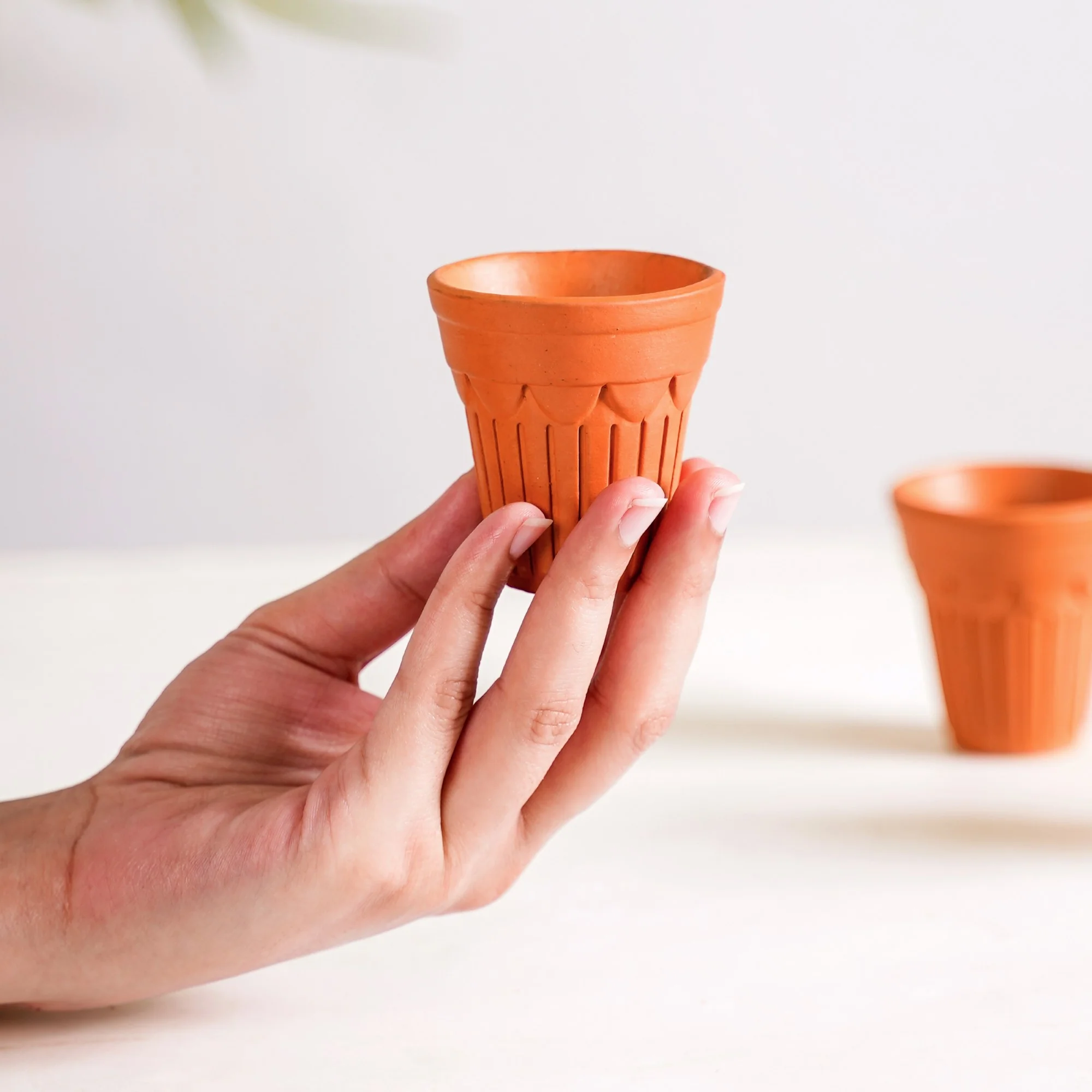 Real Bengal Terracotta Mini Kulhad Cup Set Of 12 60ml - Image 9