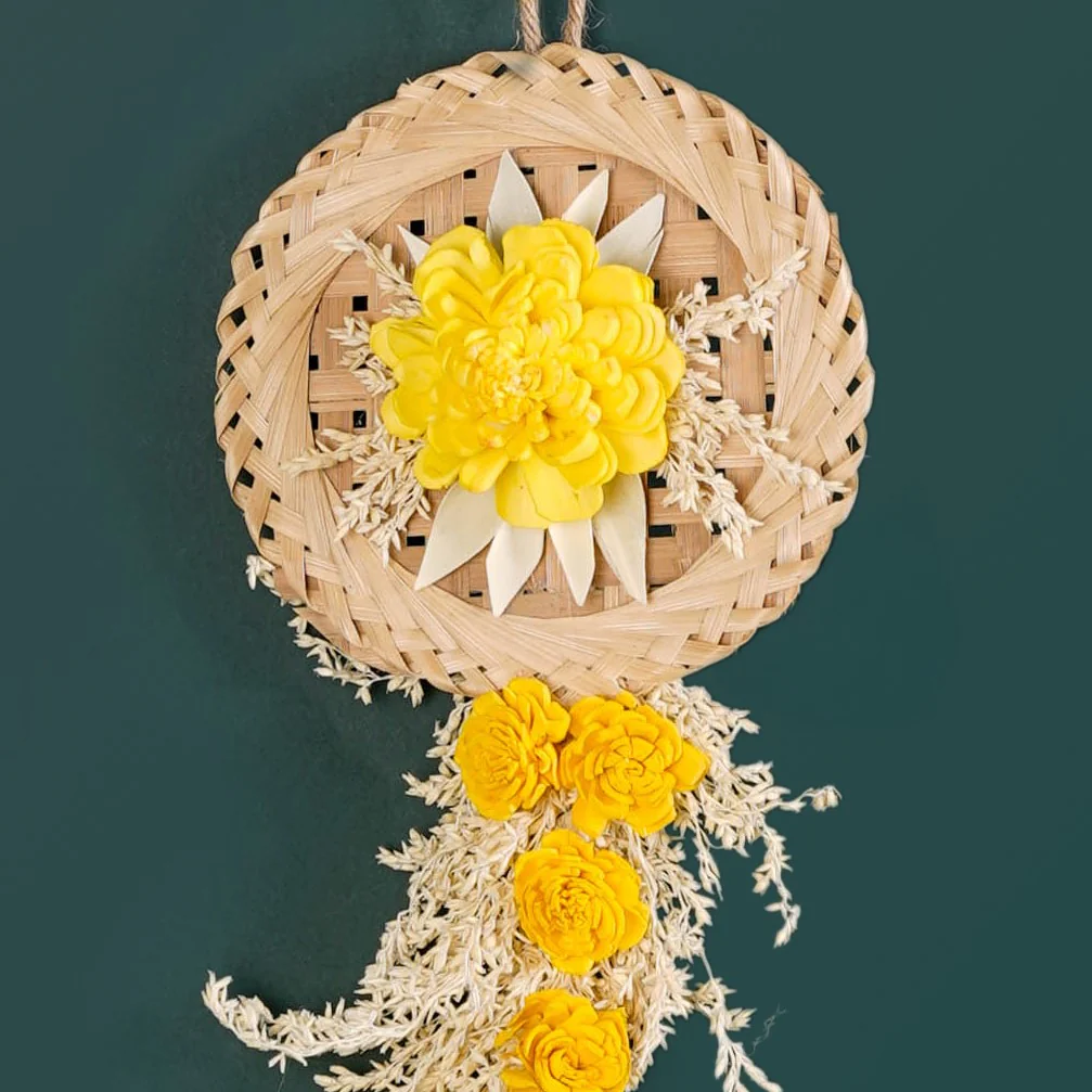 Real Dried Flowers Wall Decor Set Of 4 - Image 5