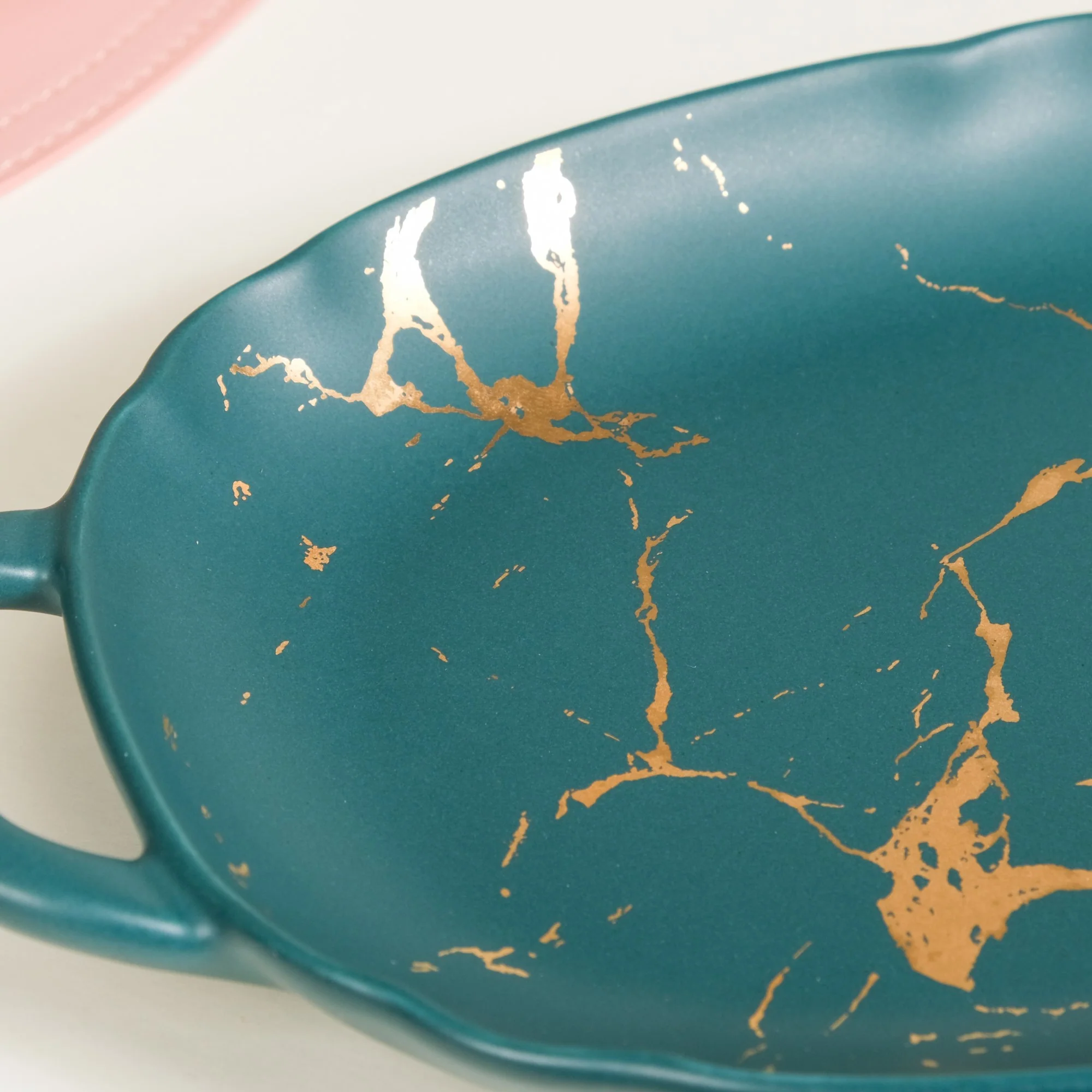 Rectangular Ceramic Serving Plate With Handle - Image 9