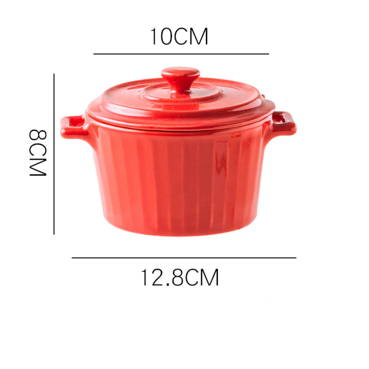 Red Spice Jar Set With Tray - Image 8