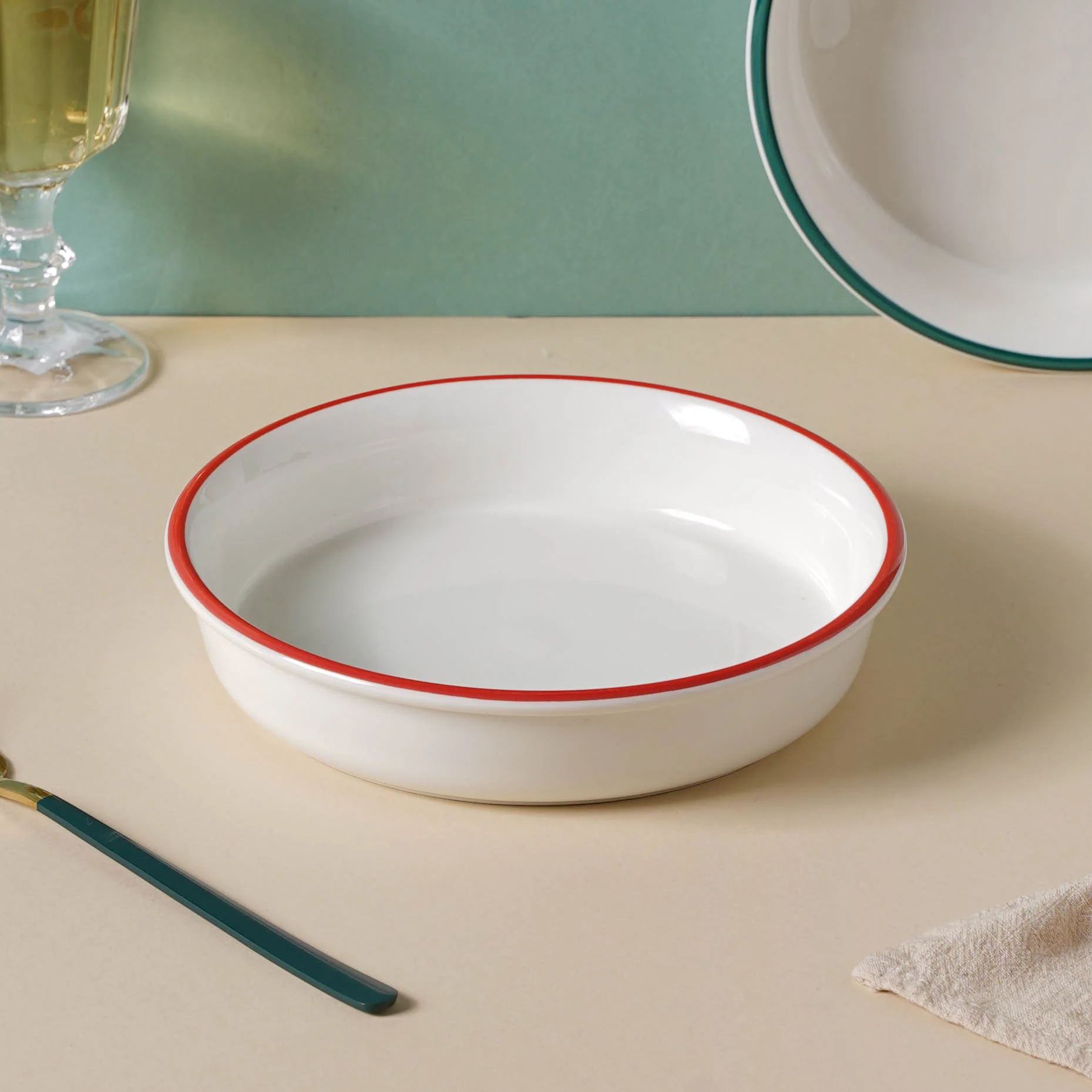 Red Toujours 21 Piece Pasta Snack Set For 6 - Image 10