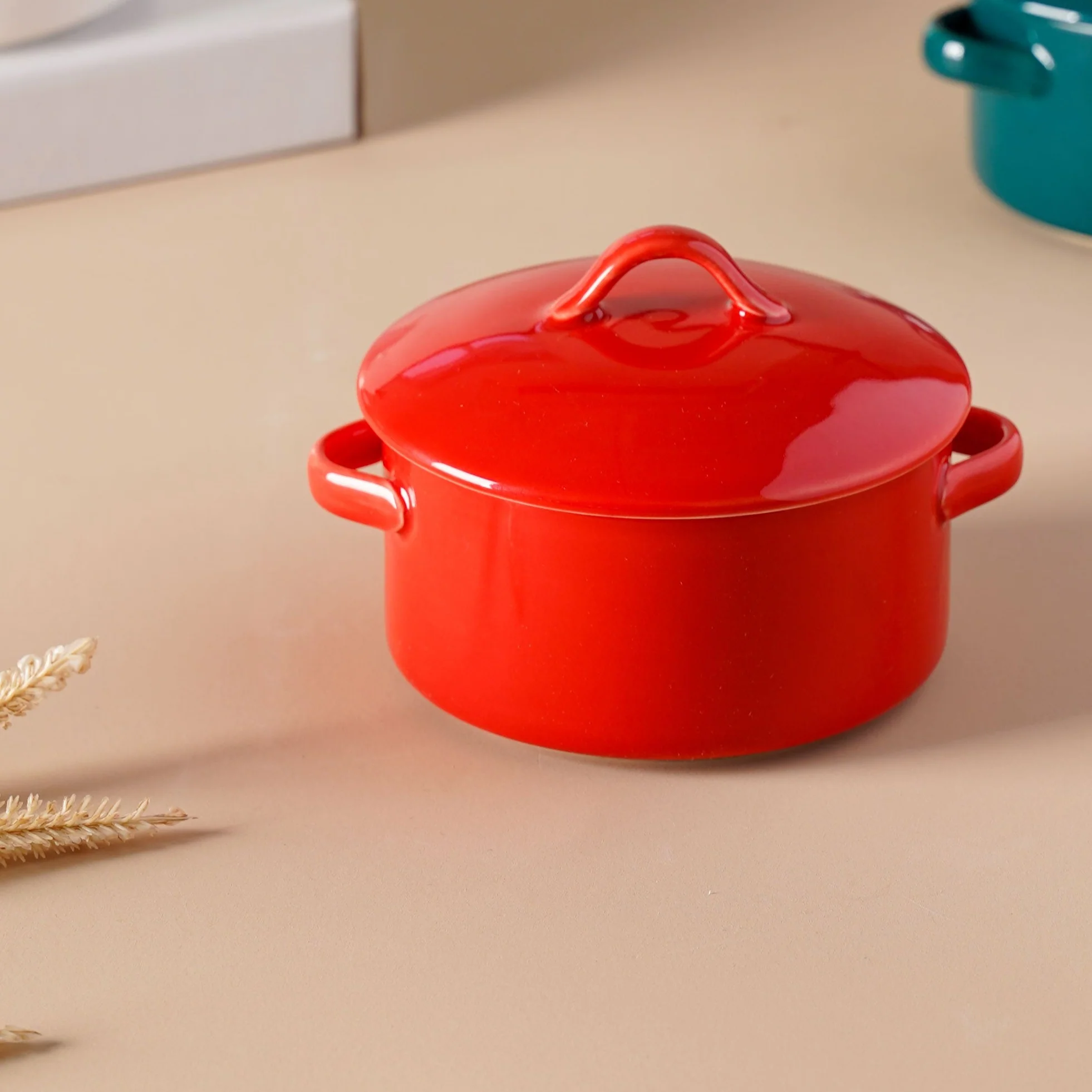 Red Toujours 21 Piece Pasta Snack Set For 6 - Image 11