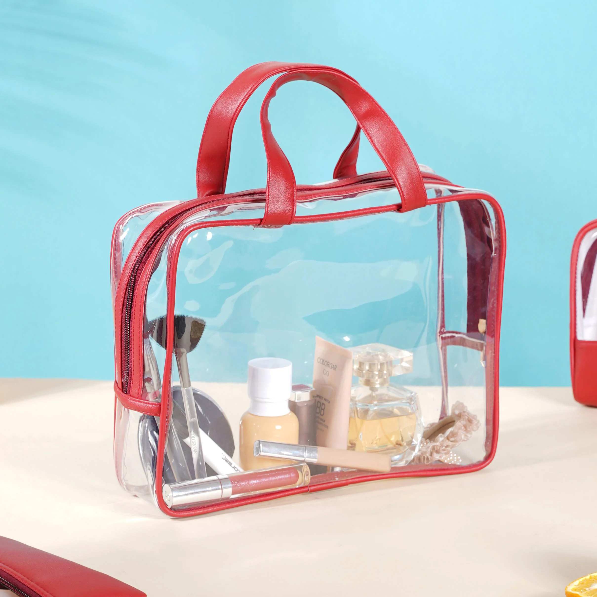 Red Travel Kit Set of 4 - Image 10