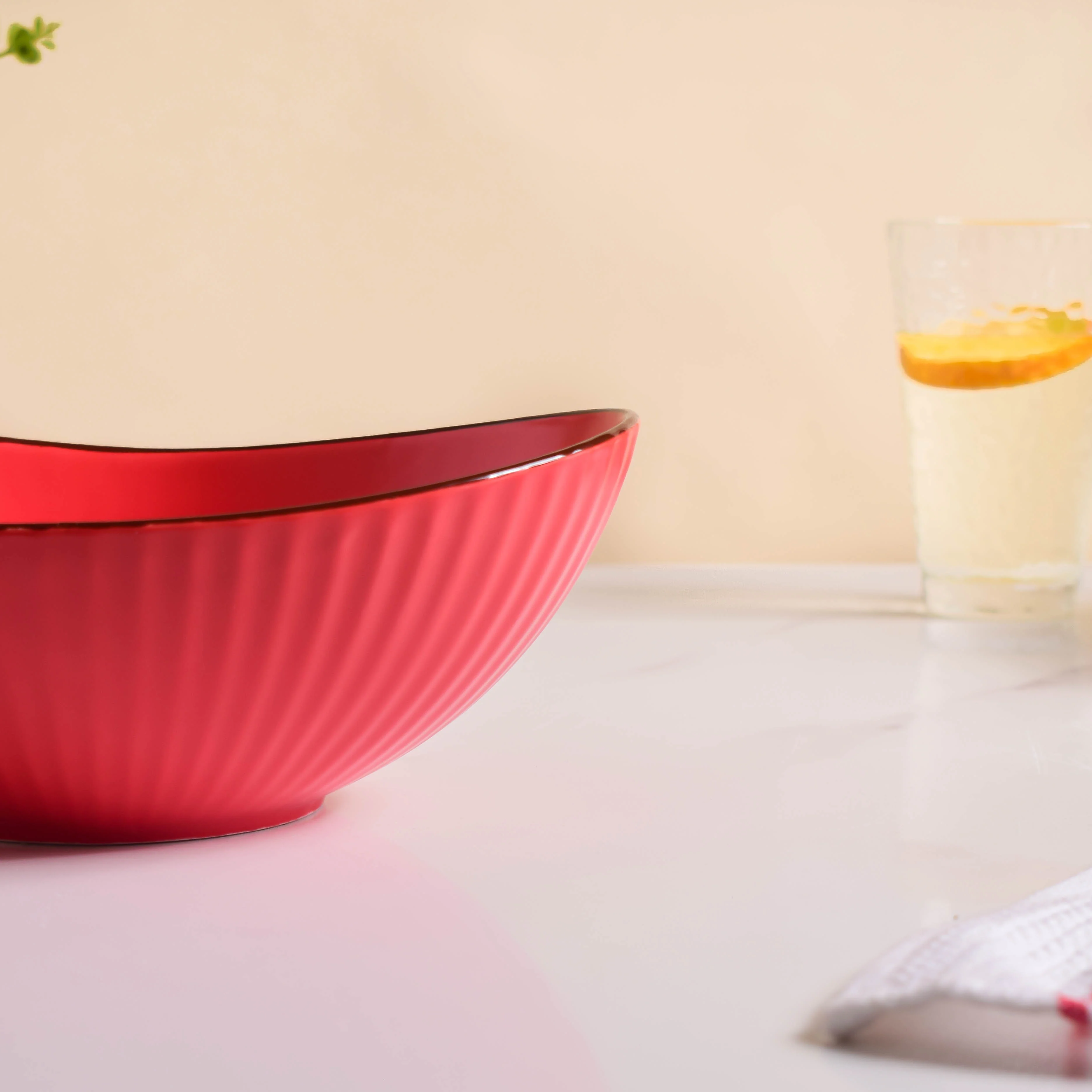 Ribbed Boat Serving Bowl - Image 11