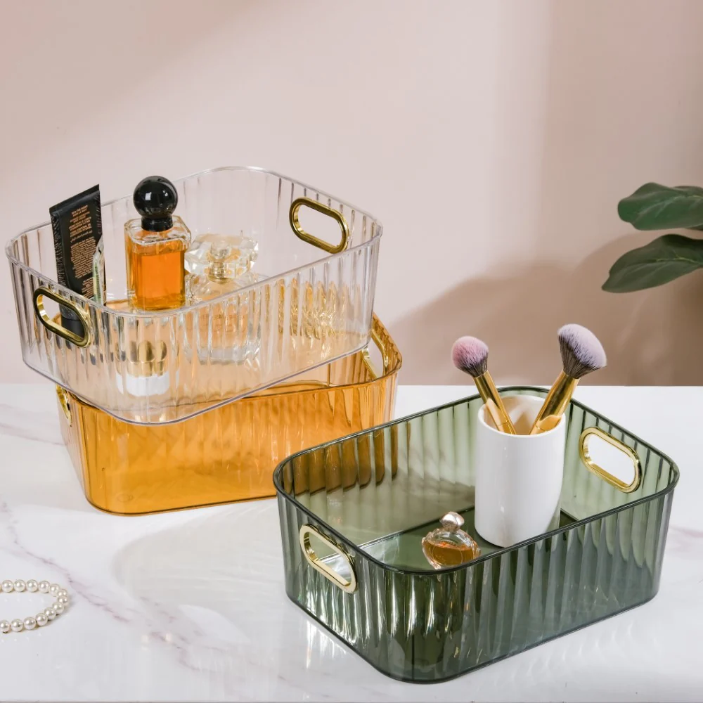 Ribbed Storage Organiser Transparent 11 Inch - Image 12