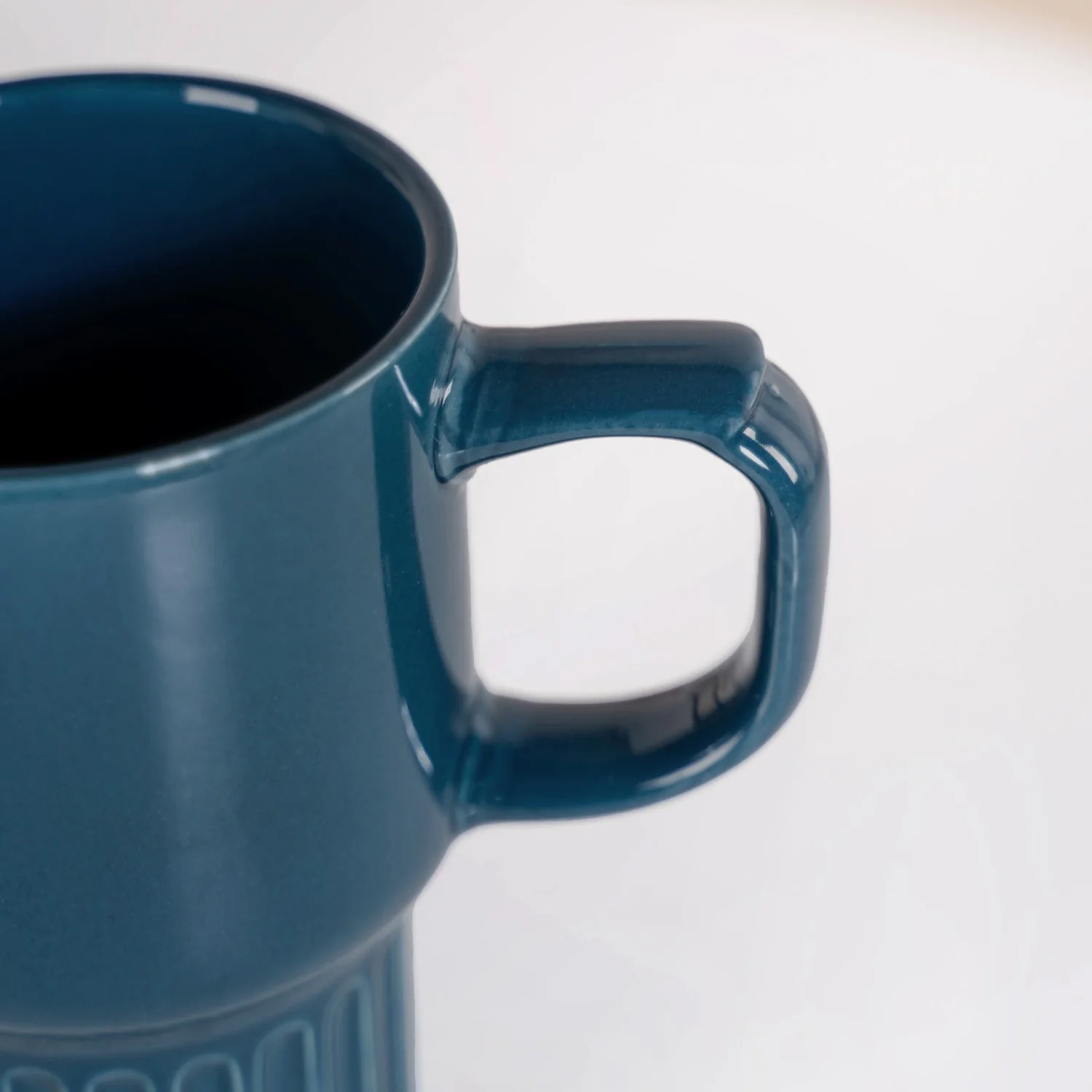 Ribelle Ceramic Stackable Mug Set Of 4 Deep Blue 270ml - Image 7