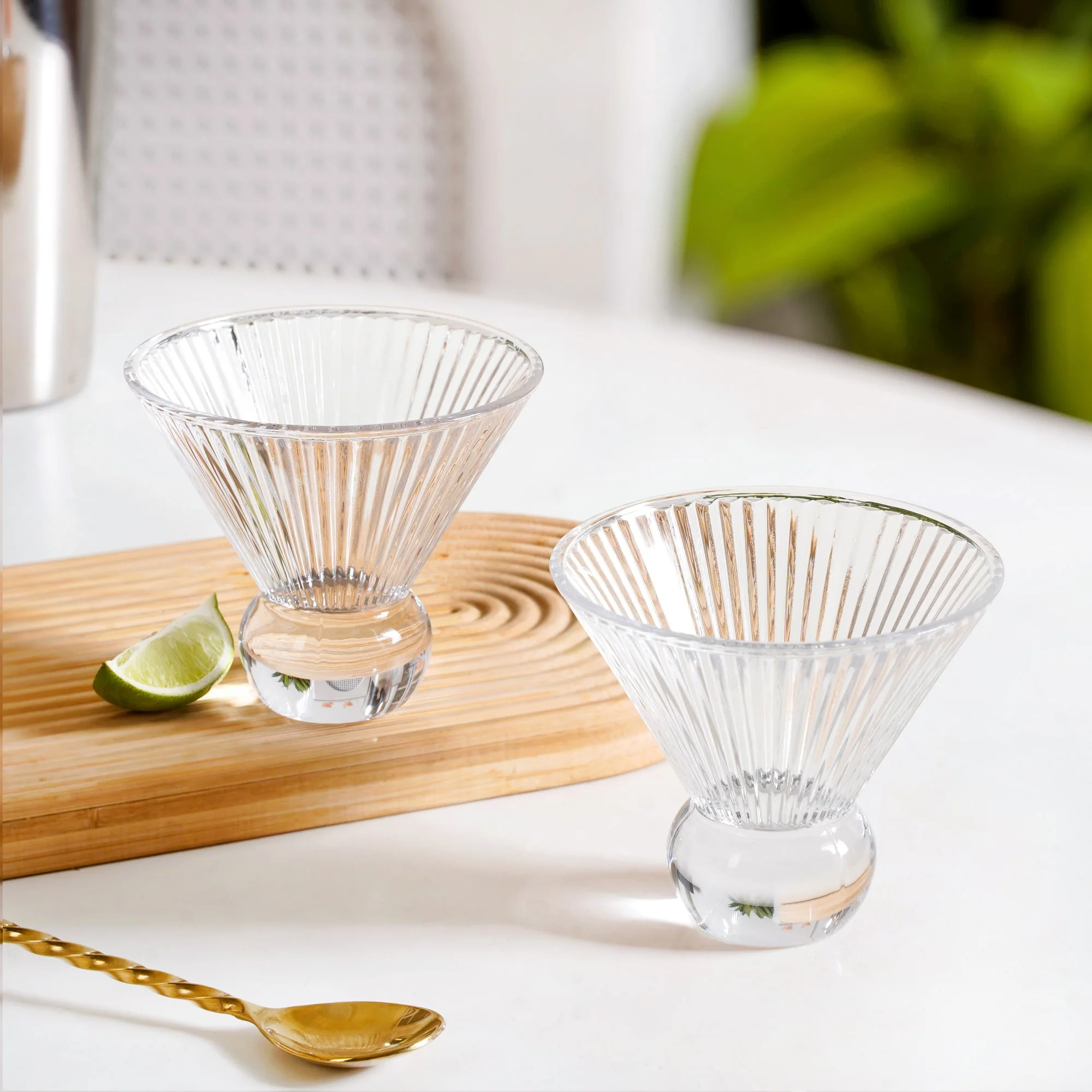 Ridged Cocktail Glass Set Of 6 180ml - Image 8