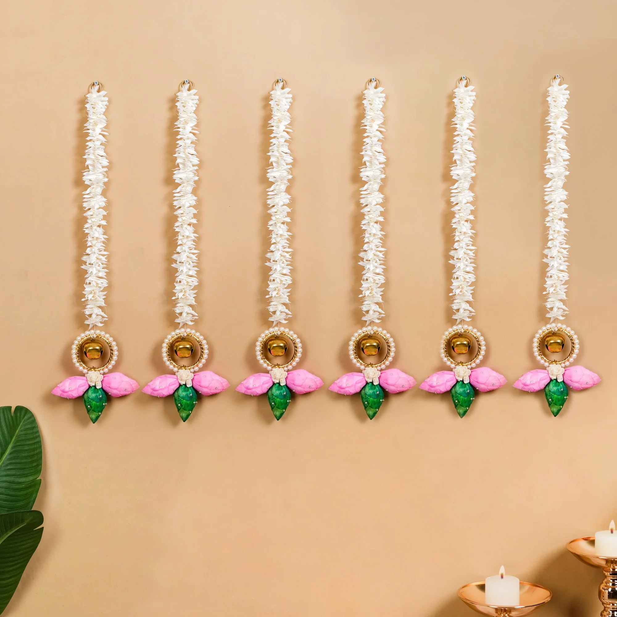 Ring And Bell Sola Flower Wall Hanging Set Of 6 - Image 6