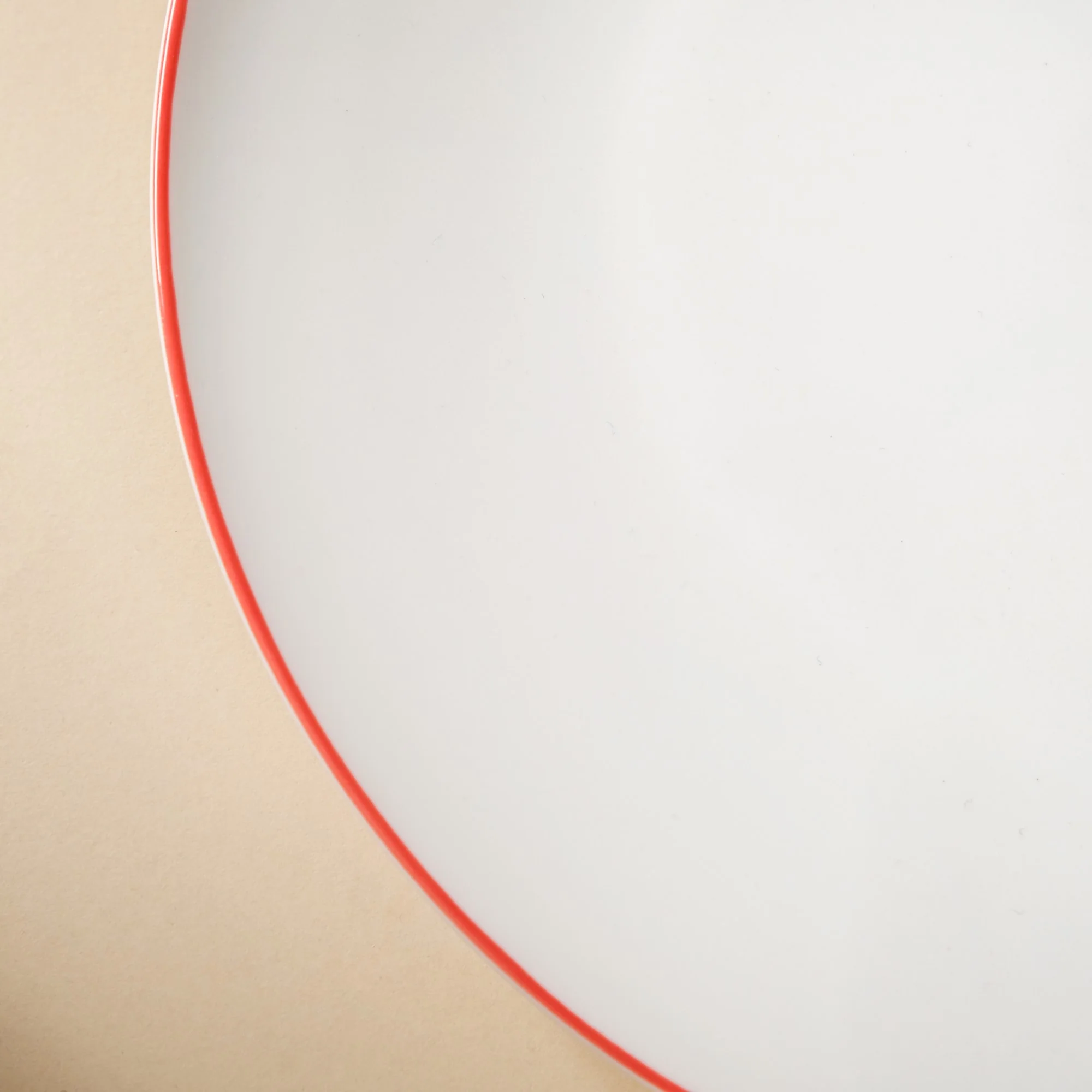 Riona Red Rimmed Ceramic Snack Plate 8-Inch - Image 5