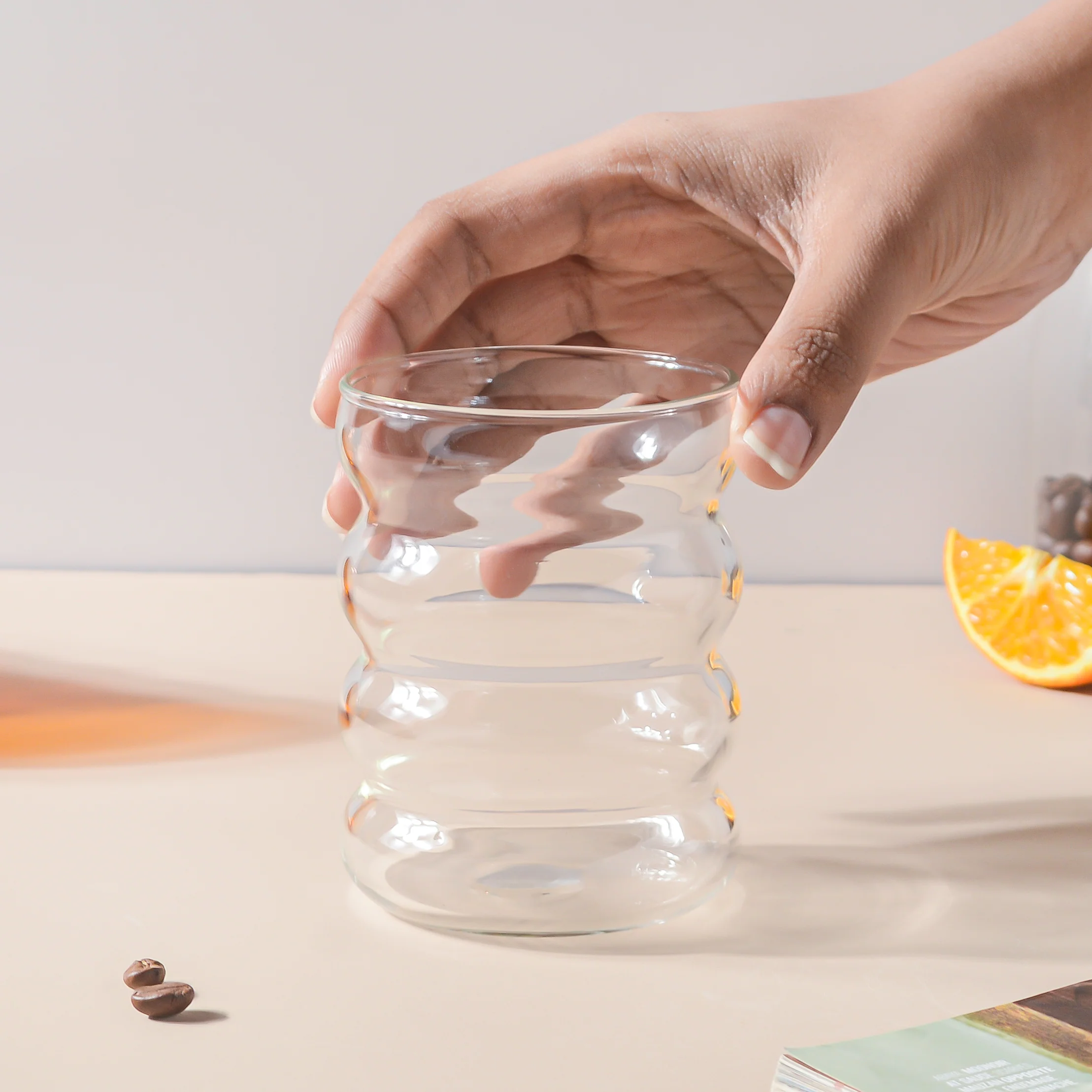 Ripple Puffy Glass Transparent - Image 3
