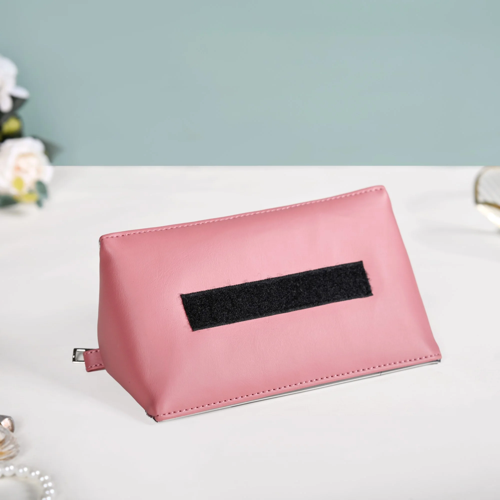 Roll Up Pink Vanity Makeup Pouch - Image 8