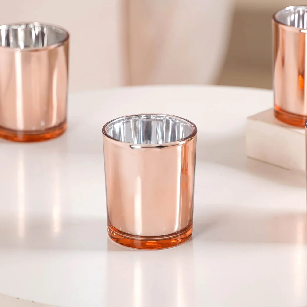 Rose Gold Tealight Holders For Home Decor Set Of 4 - Image 10