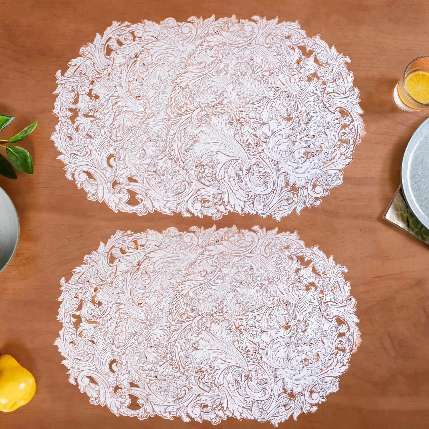 Rose Luxe Round Tablemat Set Of 6 - Image 7
