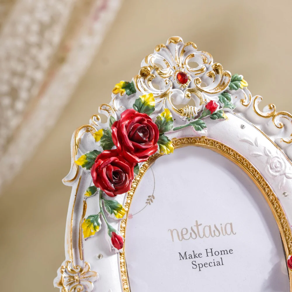 Rose Regent Oval Photo Frame 10 x 7 Inch - Image 5