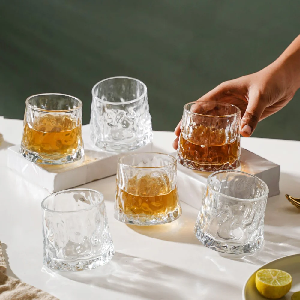 Rotating Glass Set Of 6 150ml - Image 2