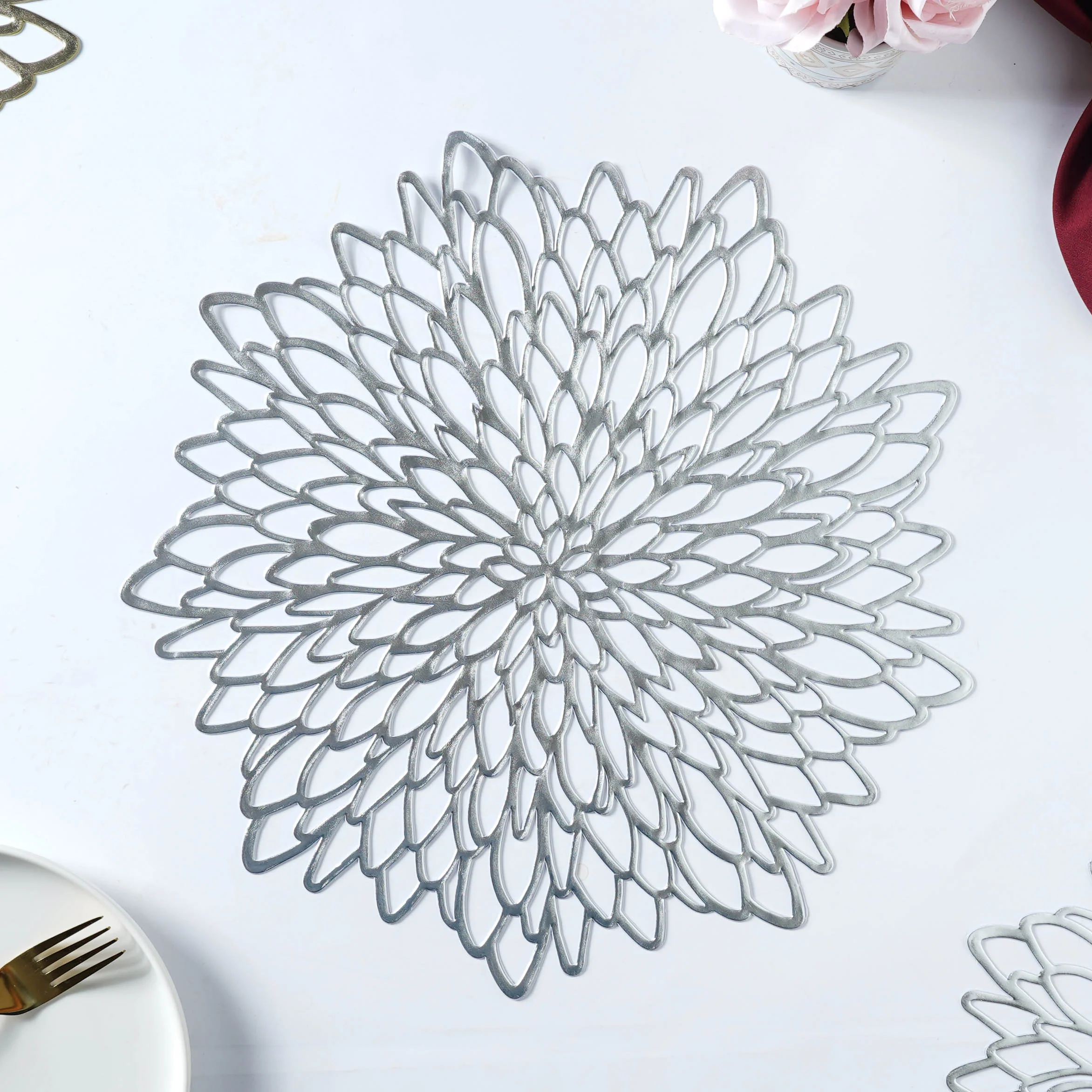 Round PVC Table Mat Set of 2 - Image 10