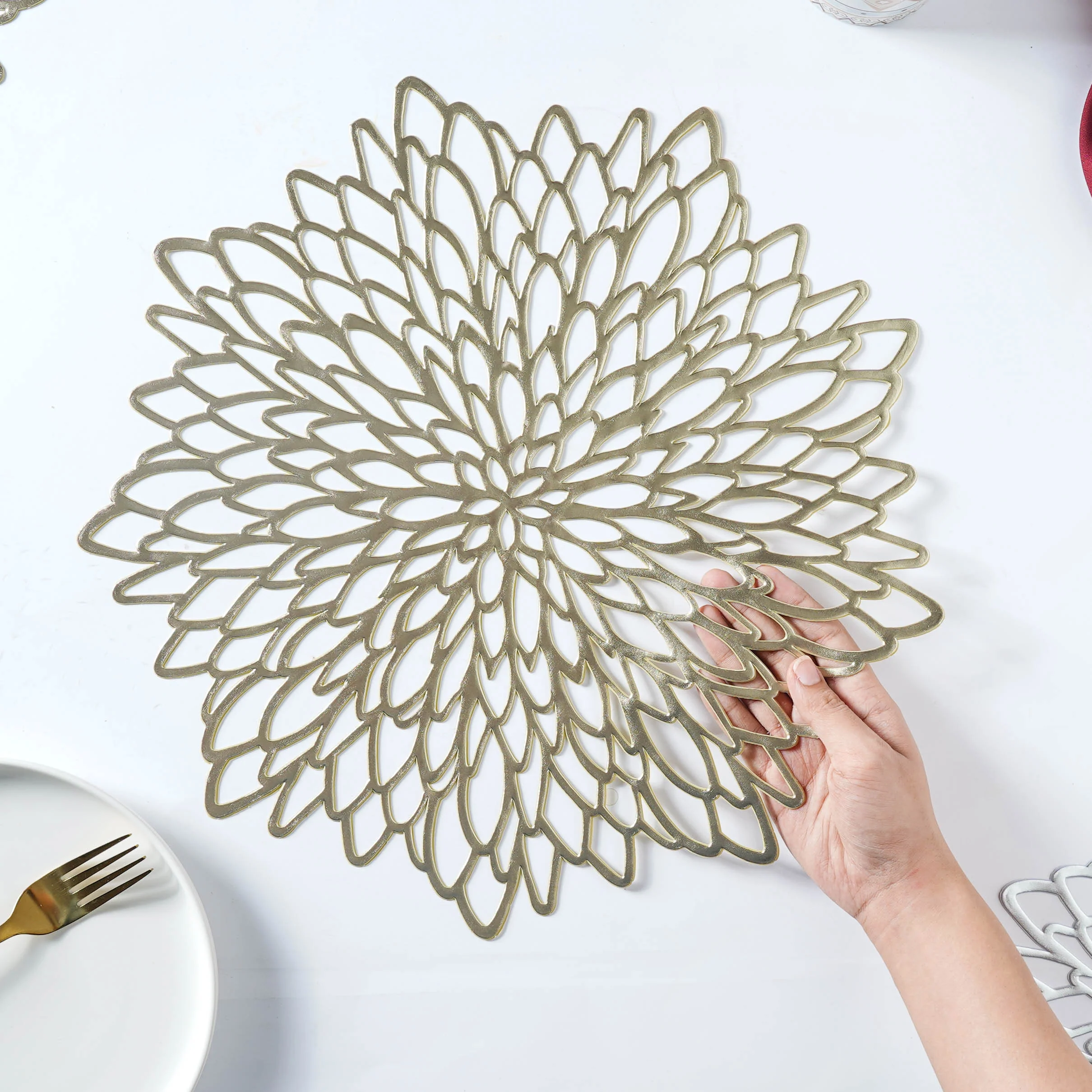 Round PVC Table Mat Set of 2 - Image 9