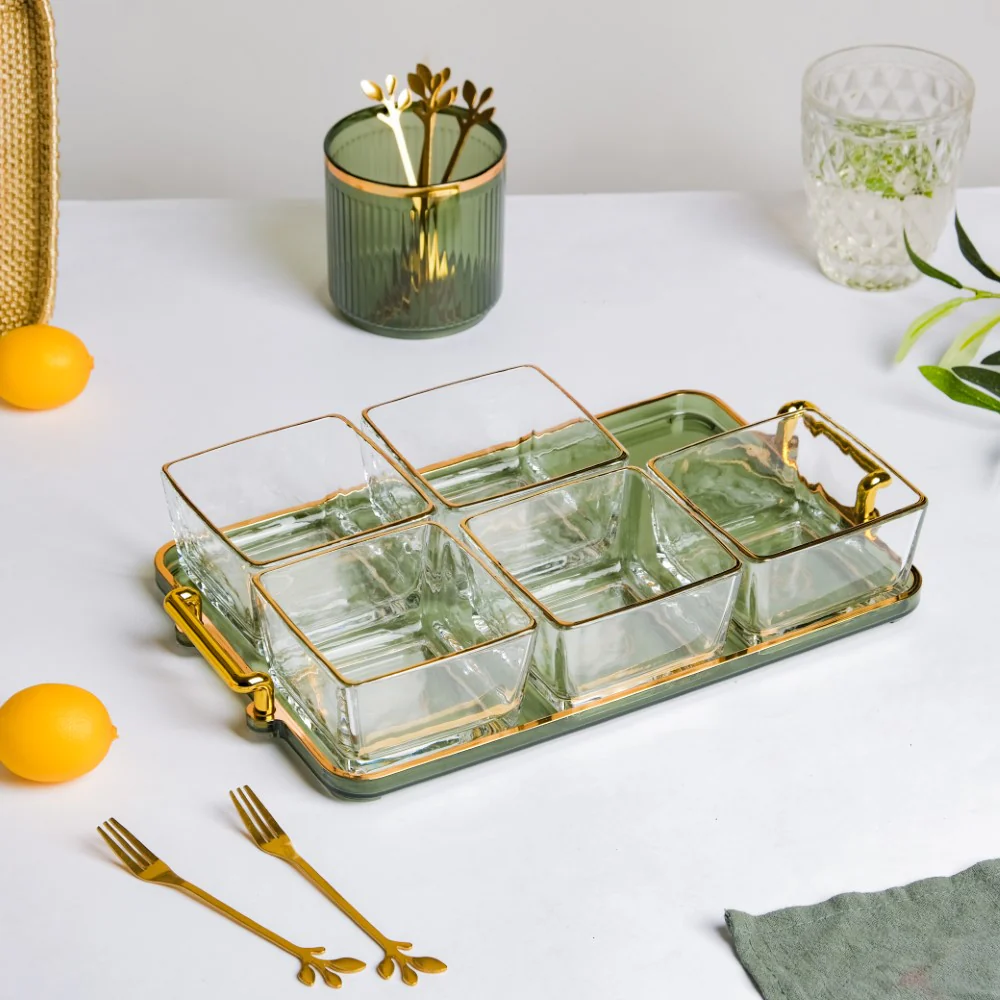 Sage Green Snack And Sweets Bowl Set of 13 - Image 9