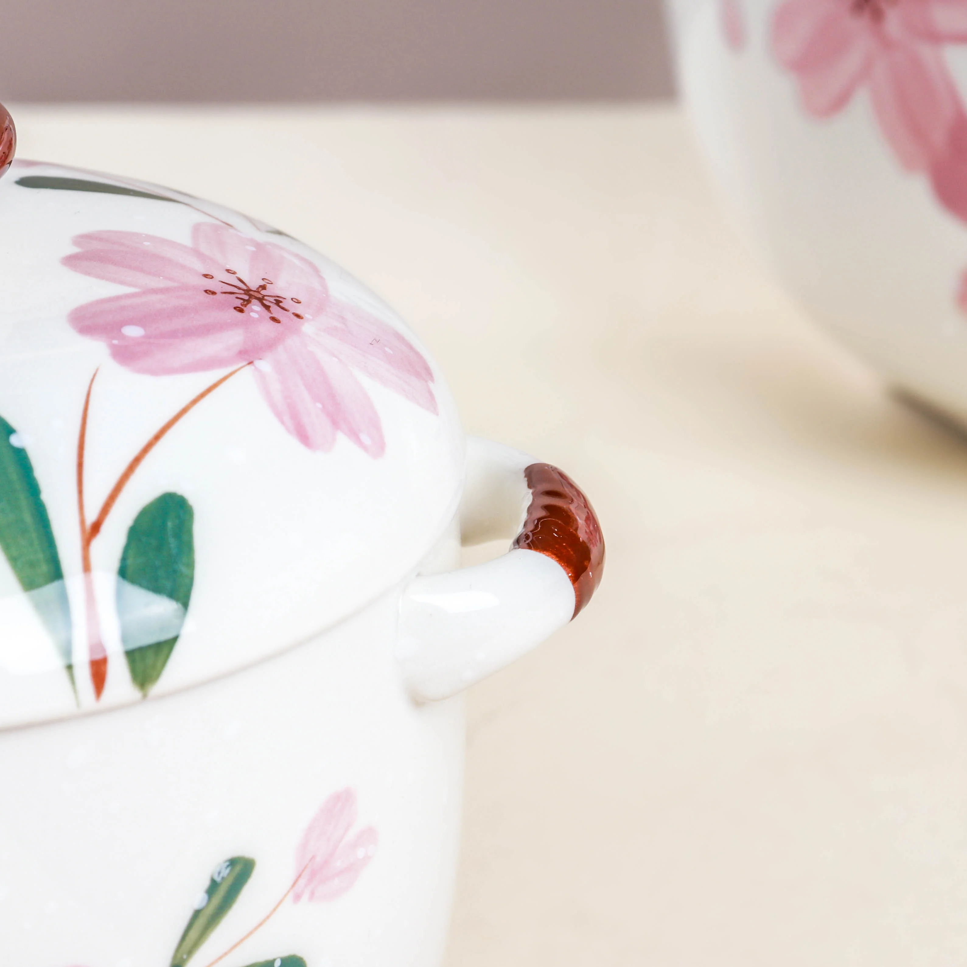 Sakura White Soup Pot Small - Image 7