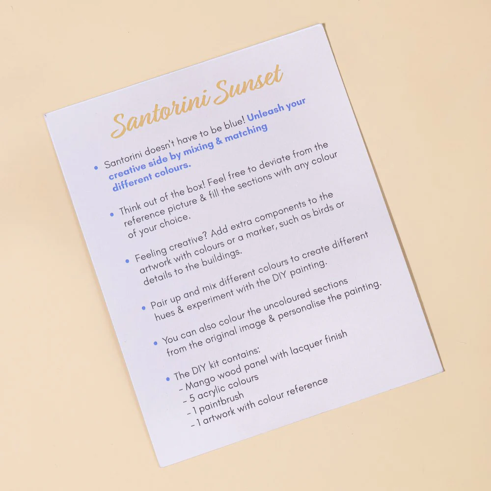 Santorini Wooden DIY Paint Kit 13x10 Inch - Image 9
