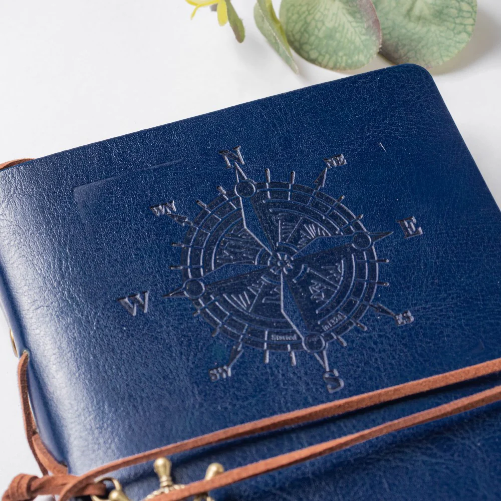 Seafarer Leather Journal With Anchor Tassel Blue 75 Pages - Image 5
