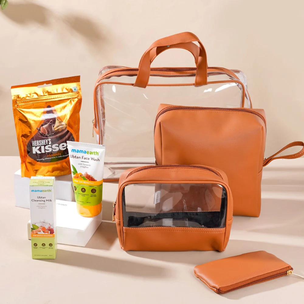 Self-Care Essentials Travel Kit Gift Hamper Set Of 4 - Image 2