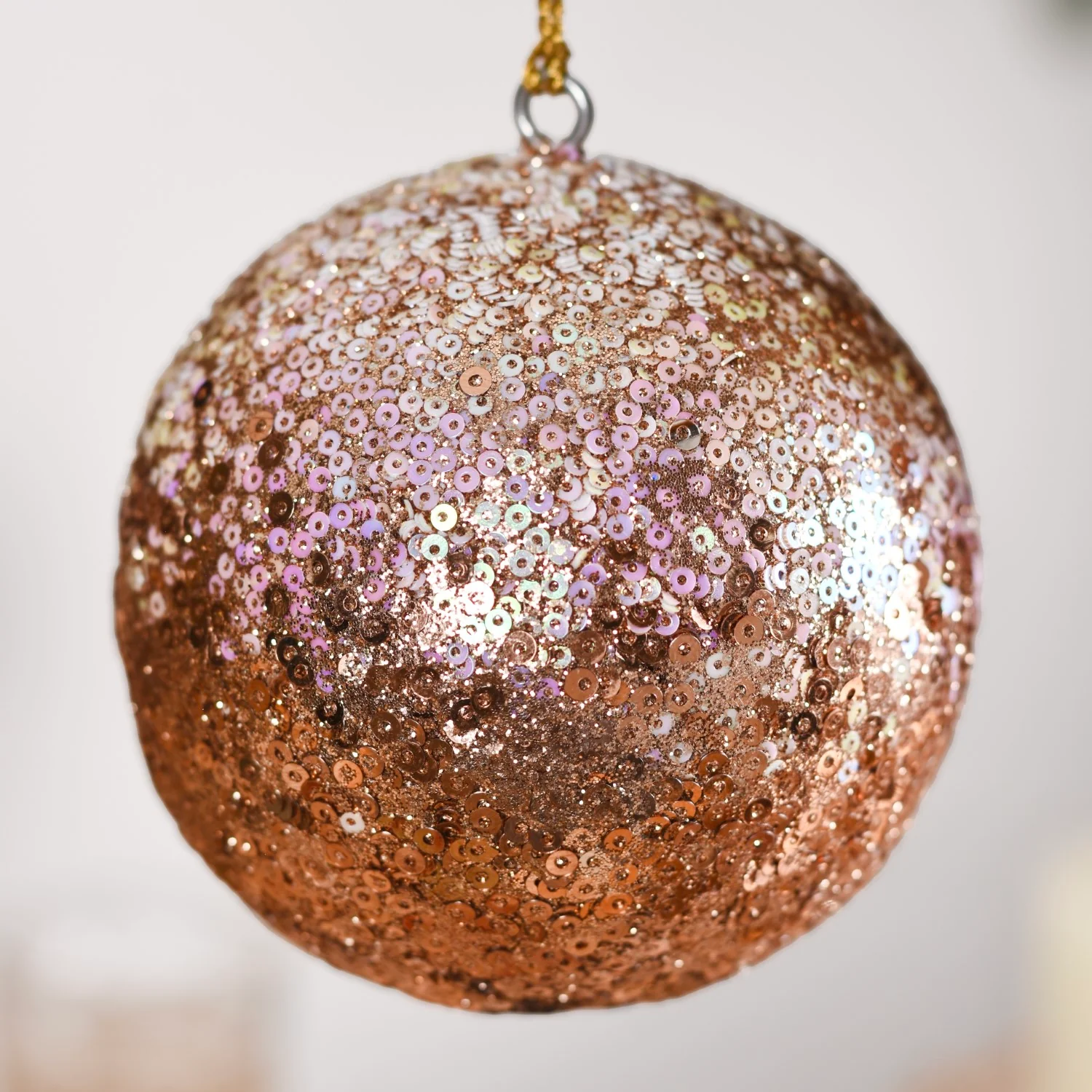 Sequin Baubles For Christmas Tree Decoration Set of 2 - Image 7