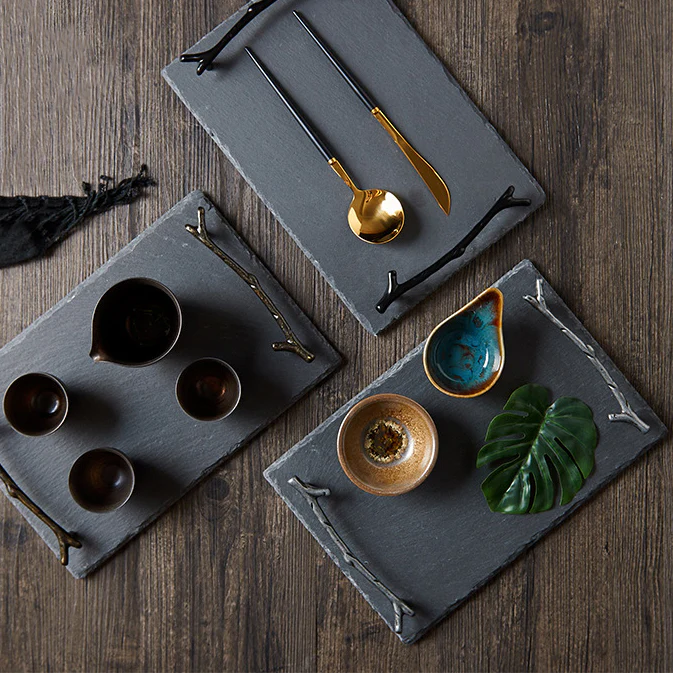 Serving Tray With Twig Handle - Image 4