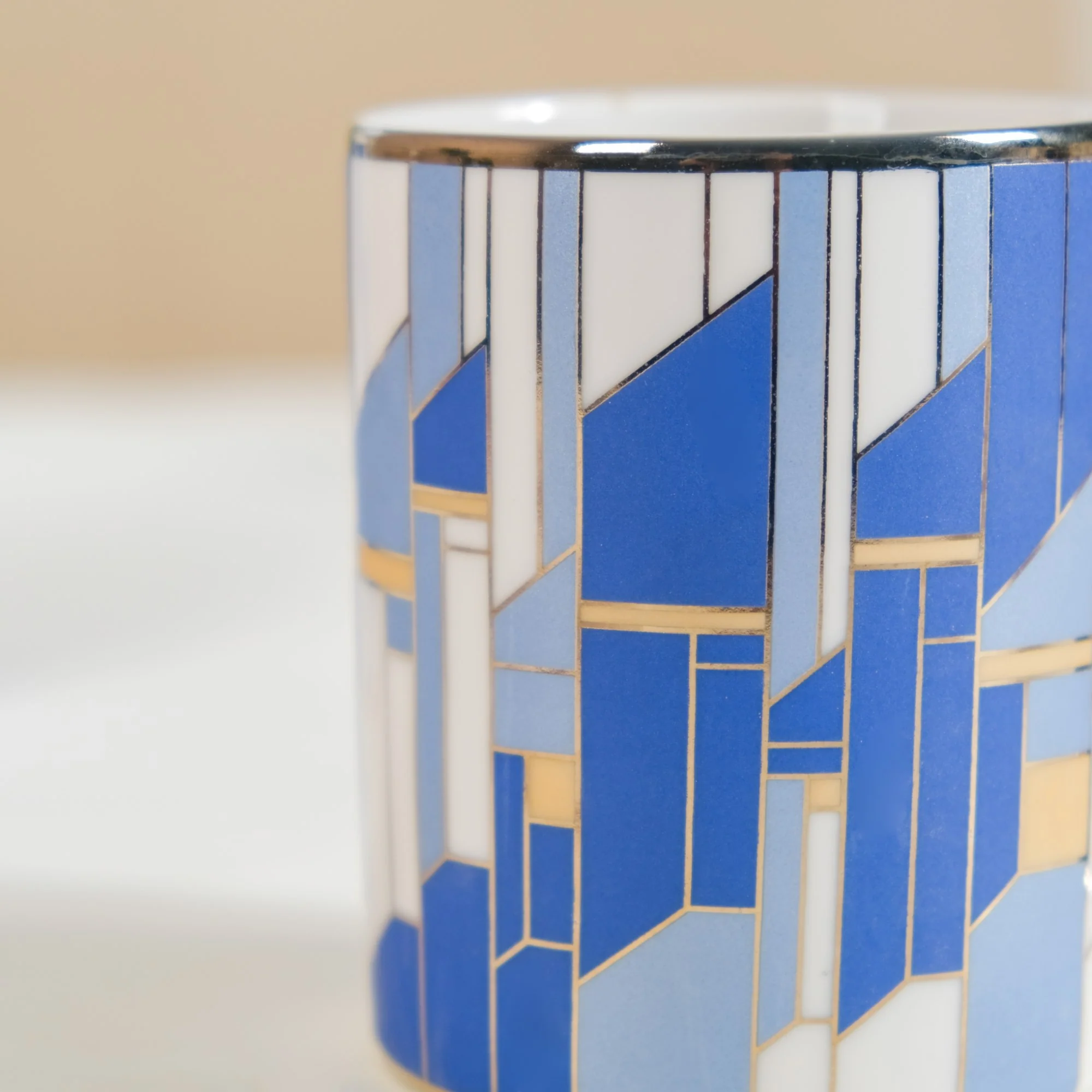Set Of 2 Blue Gold Tea Cups With Gift Box 350ml - Image 8