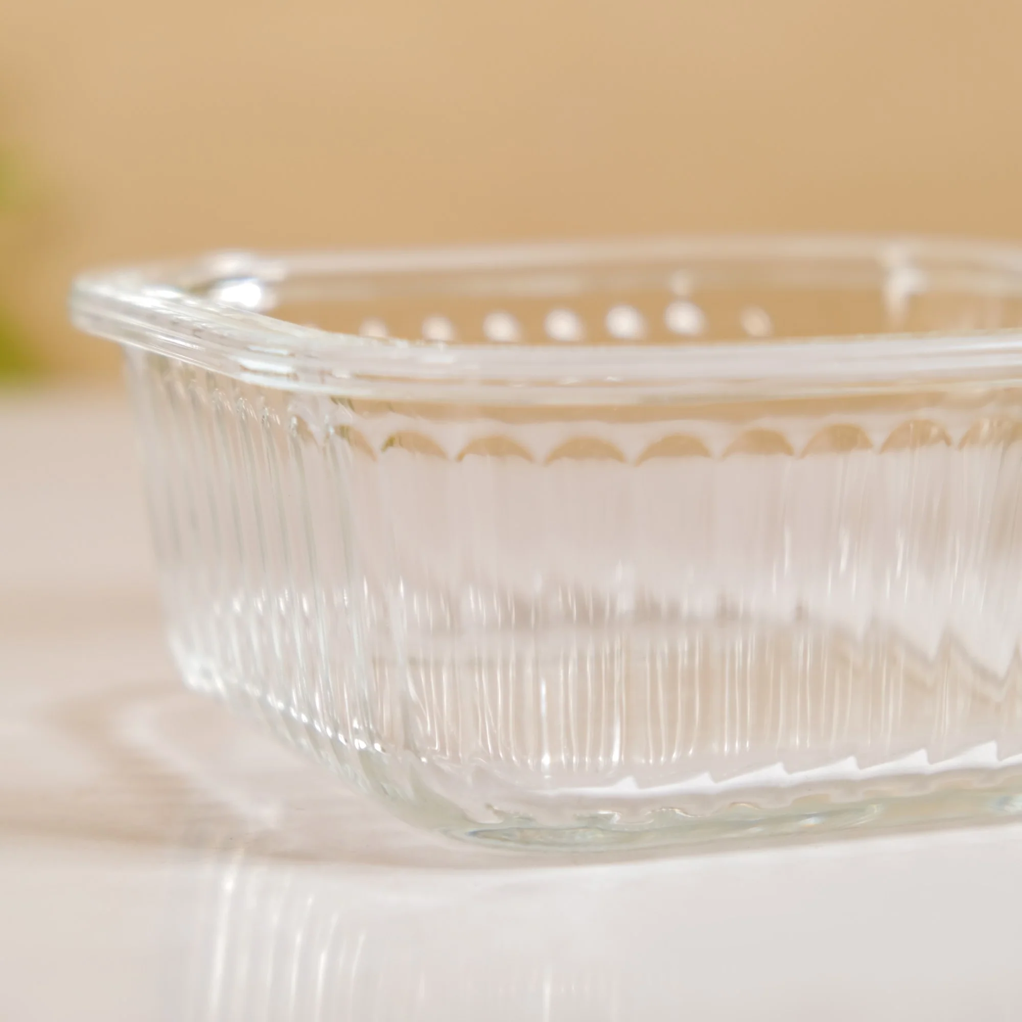 Set Of 2 Fluted Glass Container With Airtight Lid 500ml - Image 9