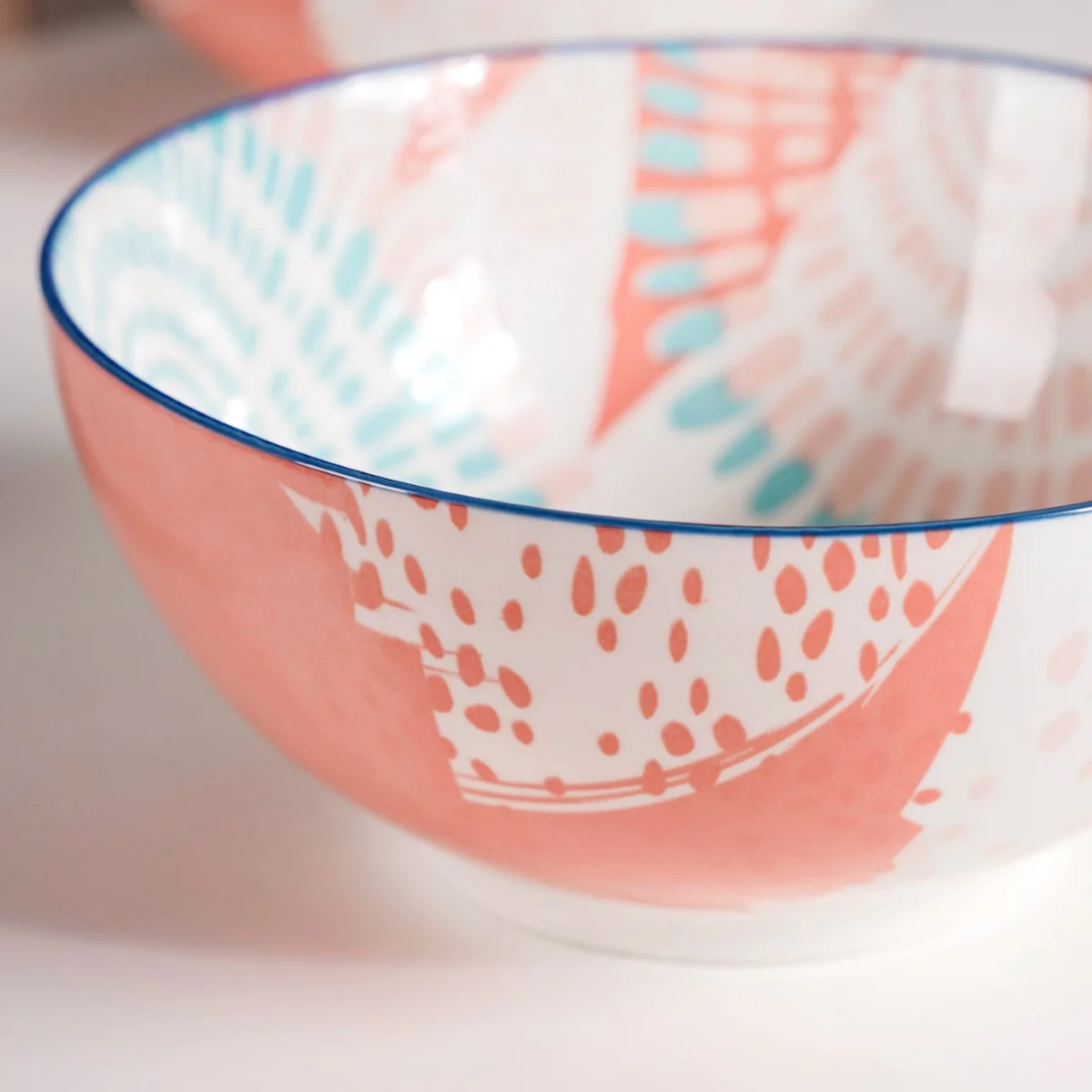 Set Of 2 Pastel Ceramic Serving Bowls 1650ml - Image 10