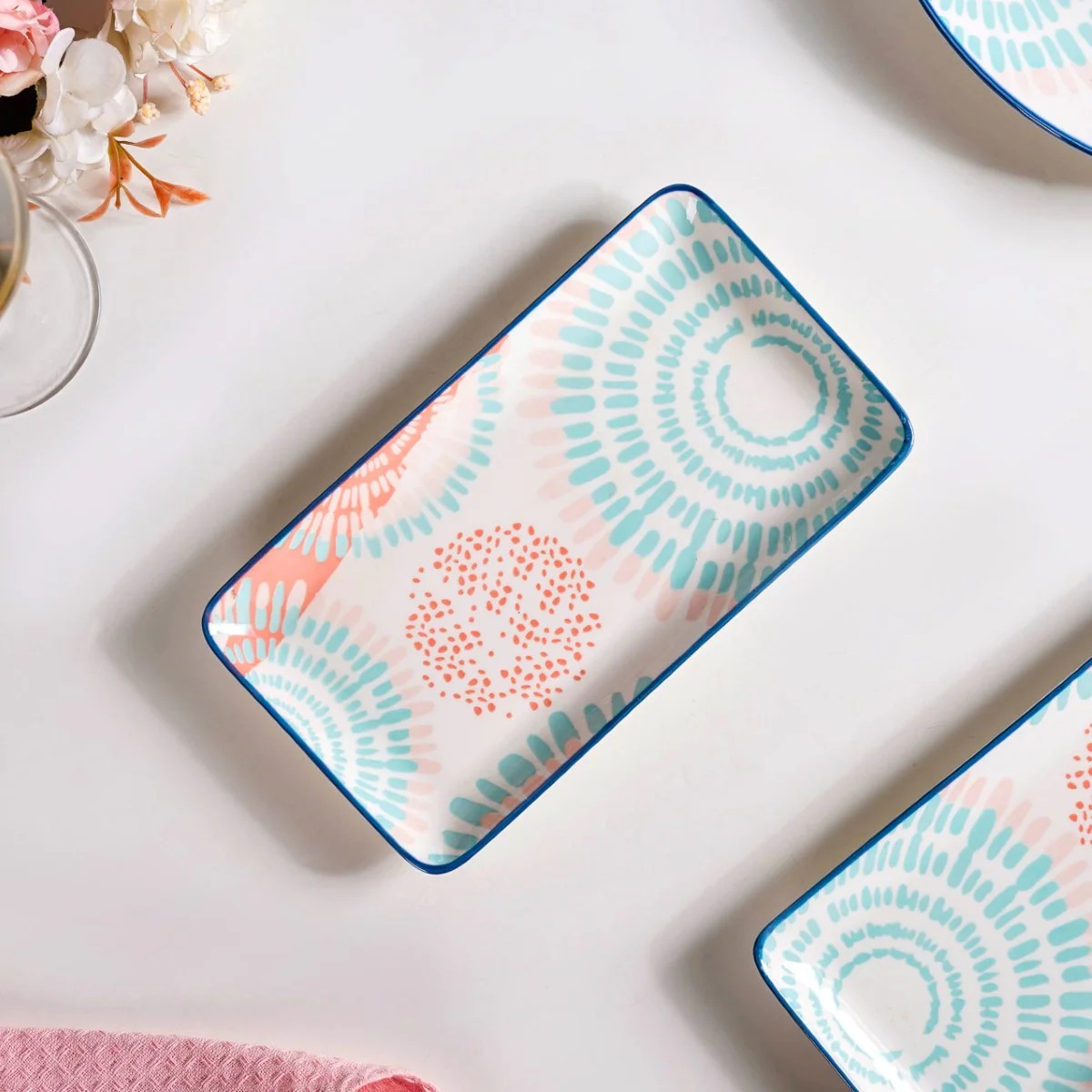 Set Of 2 Pastel Dream Snack Platters 8 Inch - Image 4