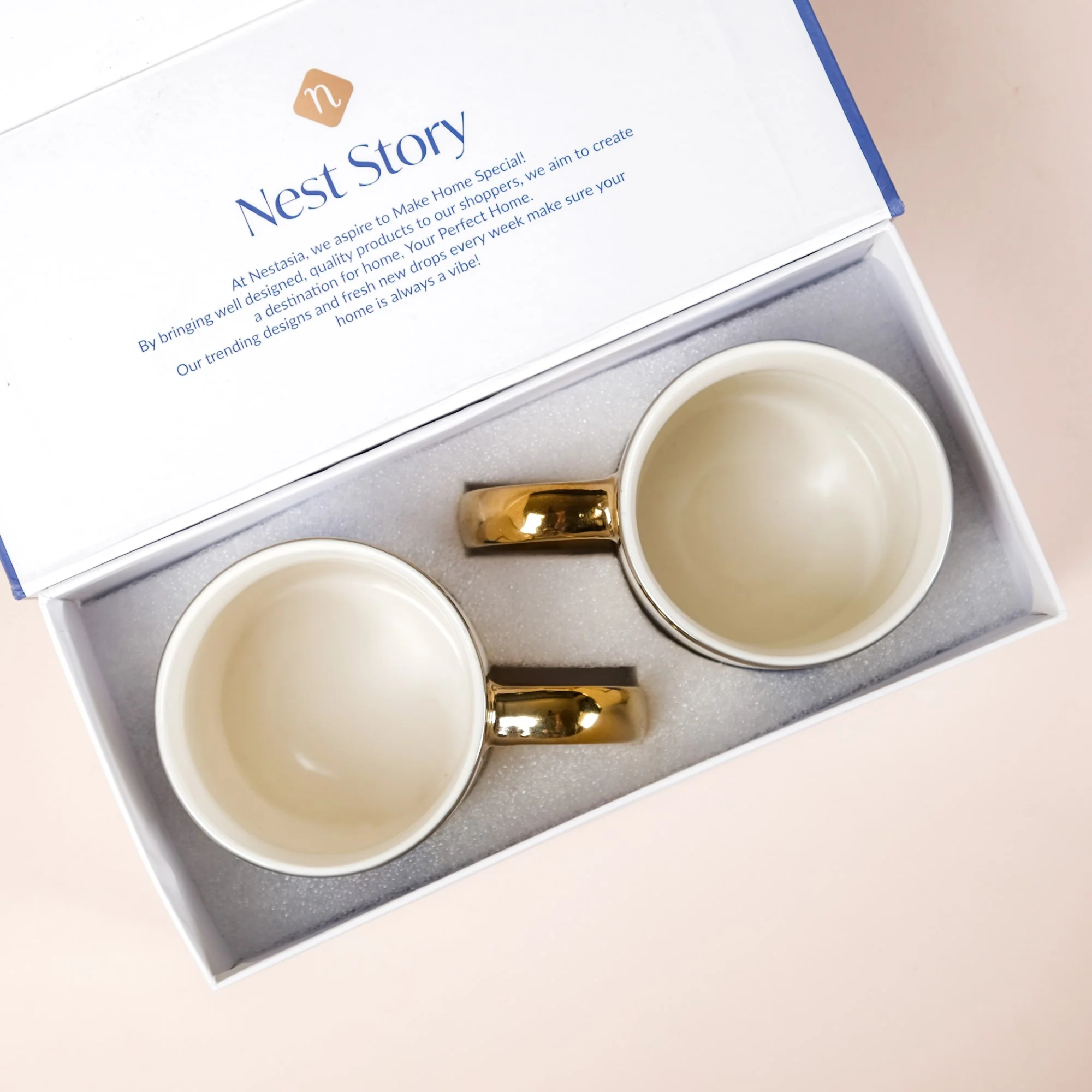 Set Of 2 Splendour Ceramic Mugs With Gift Box 350ml - Image 7