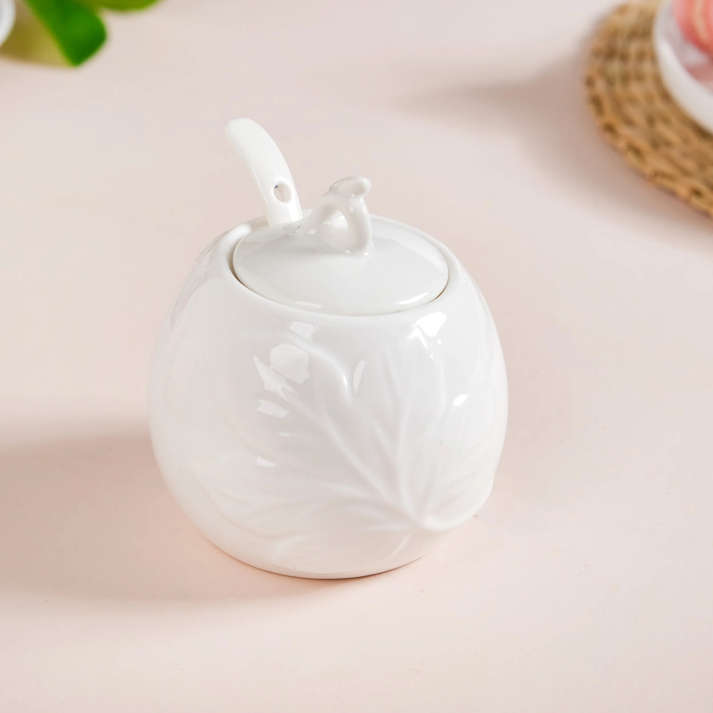 Set Of 2 Sugar And Milk Pots With Wooden Stand - Image 8