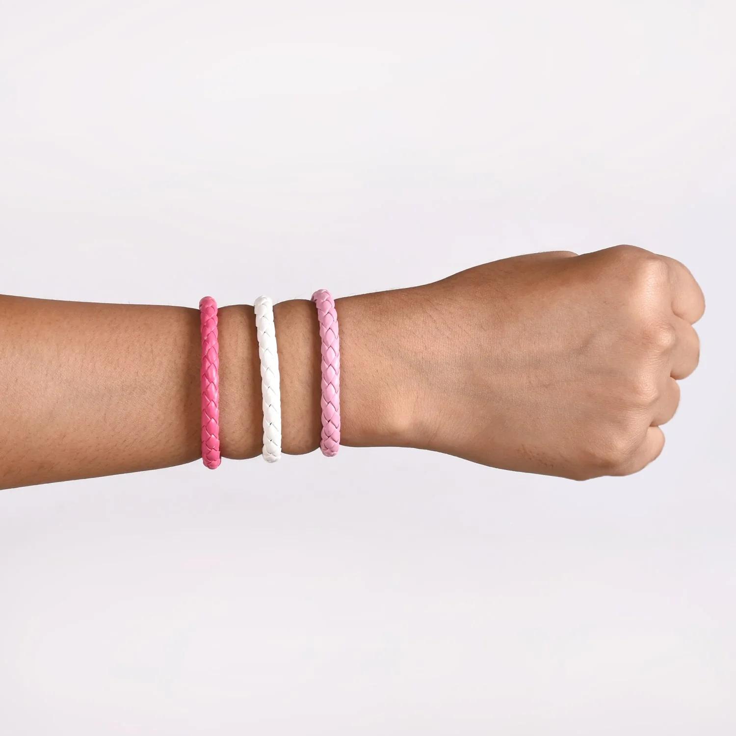 Set Of 3 Braided Girly Stacking Bracelet - Image 2