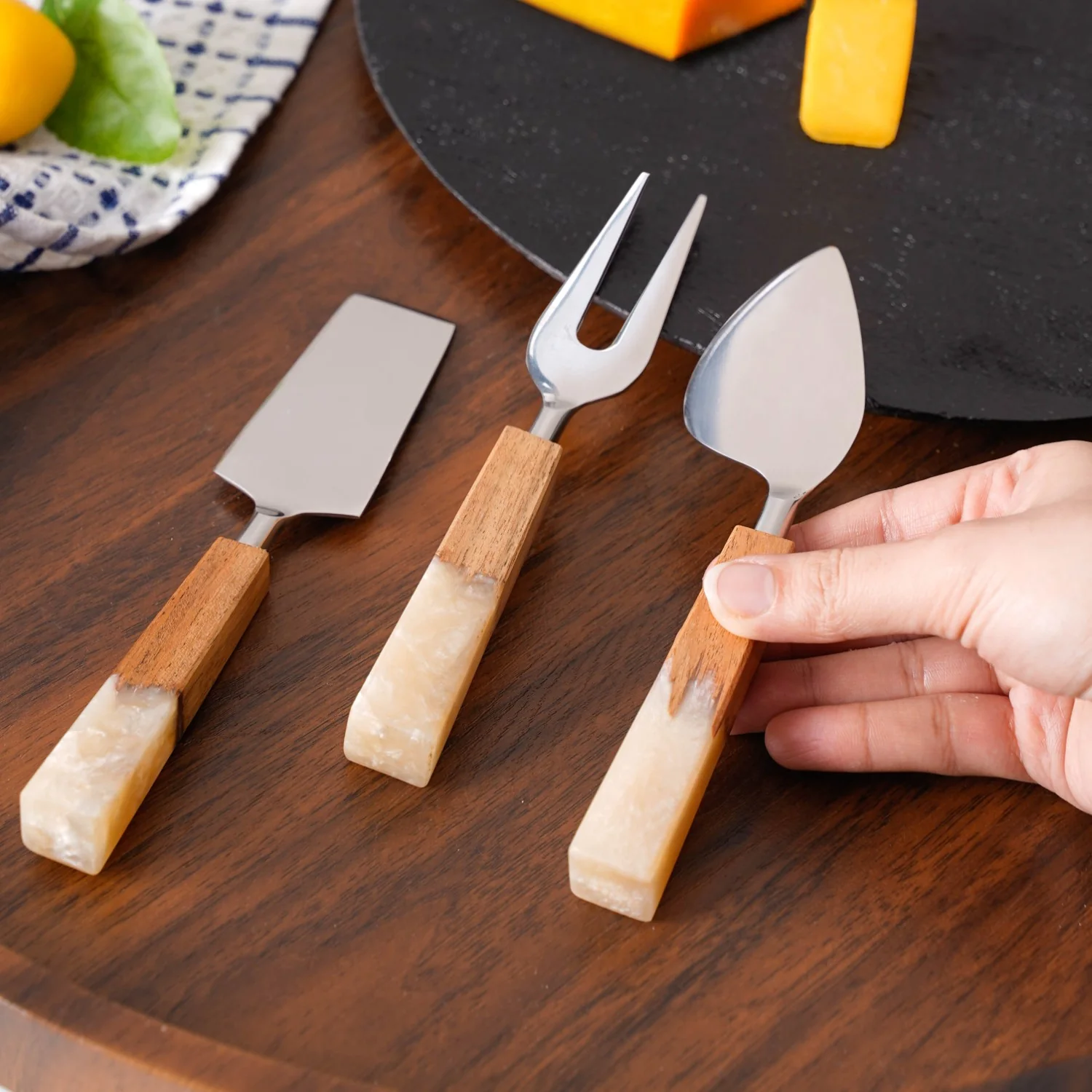 Set Of 3 Cheese Knife Trio - Image 2