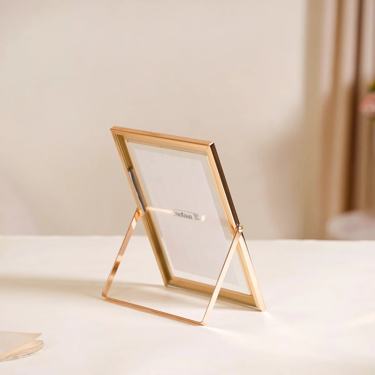 Set Of 3 Luxury Tabletop Photo Frames Peach - Image 6