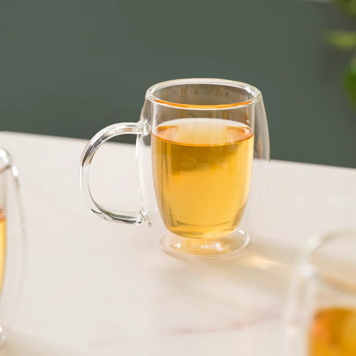 Set Of 4 Double Wall Glass Mugs 175ml - Image 6