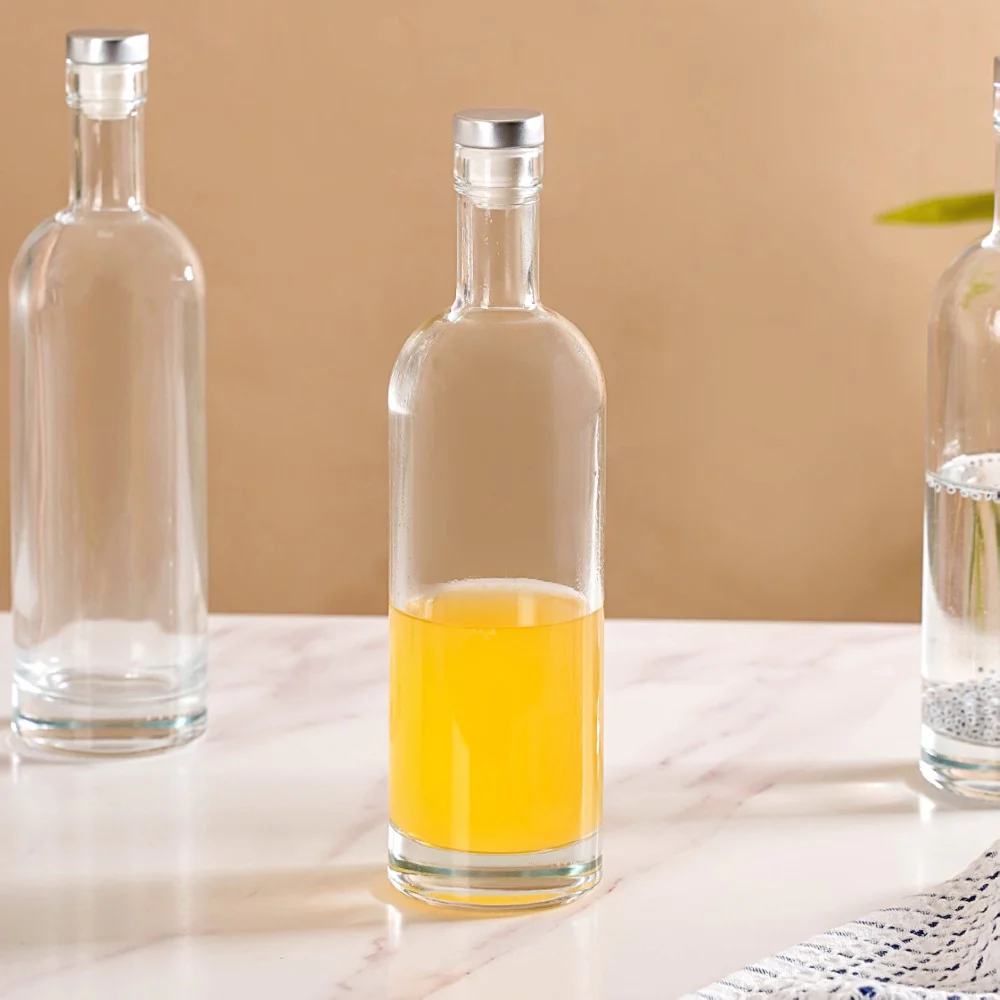 Set Of 4 Glass Water Bottle With Stopper 500ml - Image 8