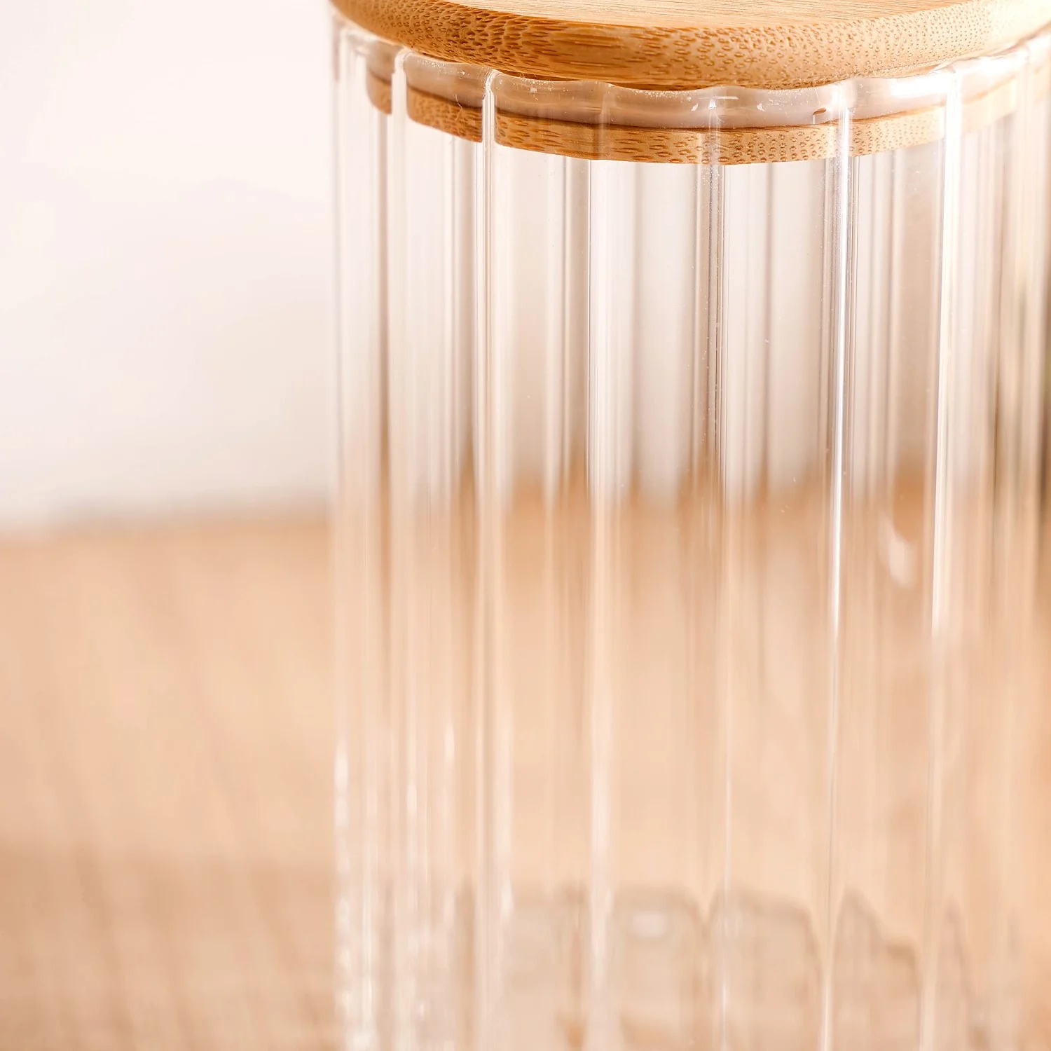 Set Of 4 Tall Airtight Glass Storage Jars With Lid 1450ml - Image 8