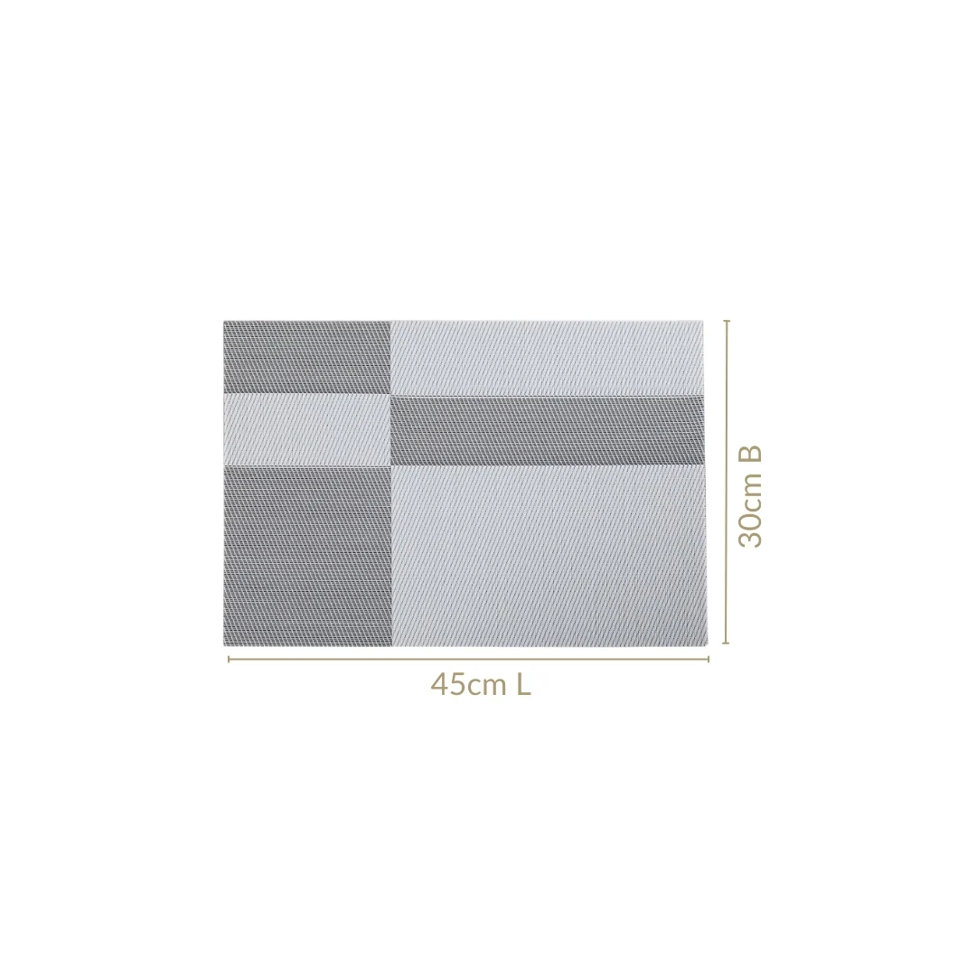 Set Of 6 Light Grey Table Mat - Image 4
