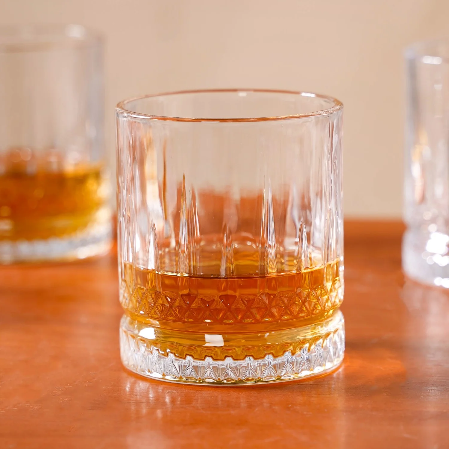 Set Of 6 Luxora Engraved Whiskey Glasses 380ml - Image 8