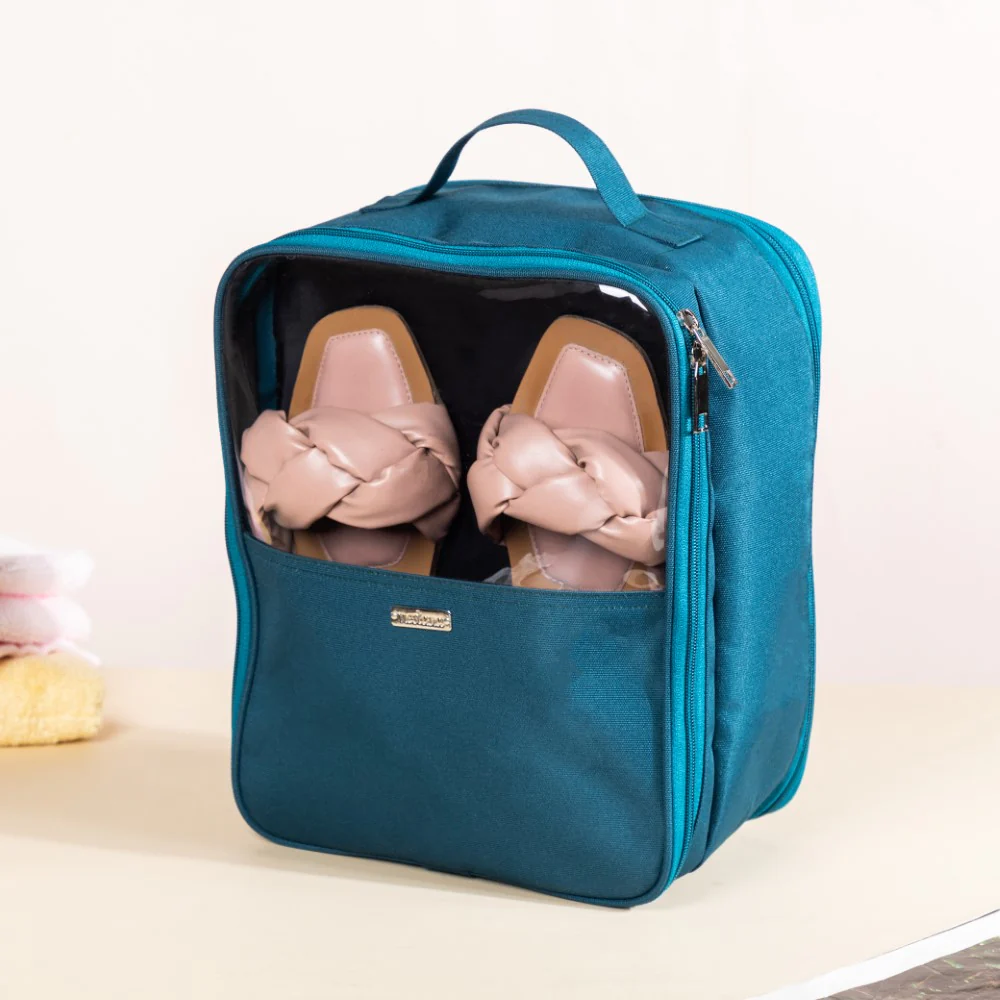 Shoe Travel Bag Teal 9x12 Inch Waterproof - Image 10
