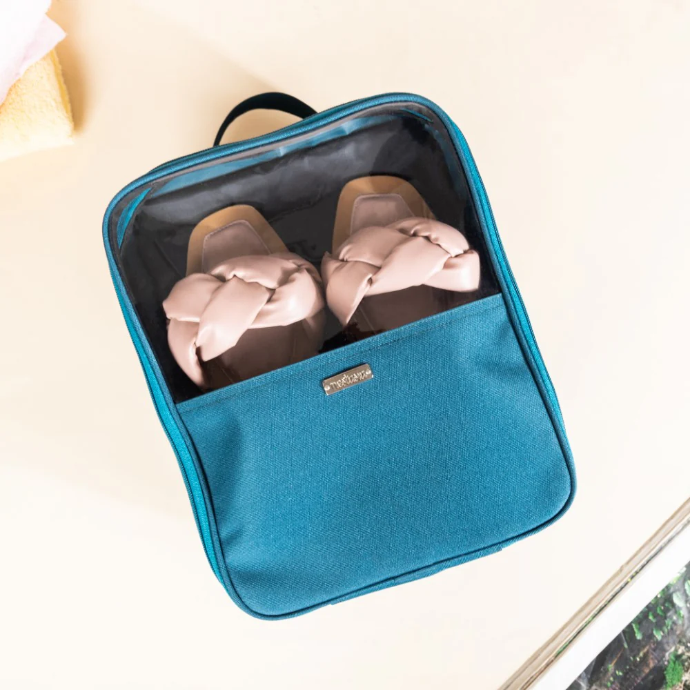 Shoe Travel Bag Teal 9x12 Inch Waterproof - Image 12