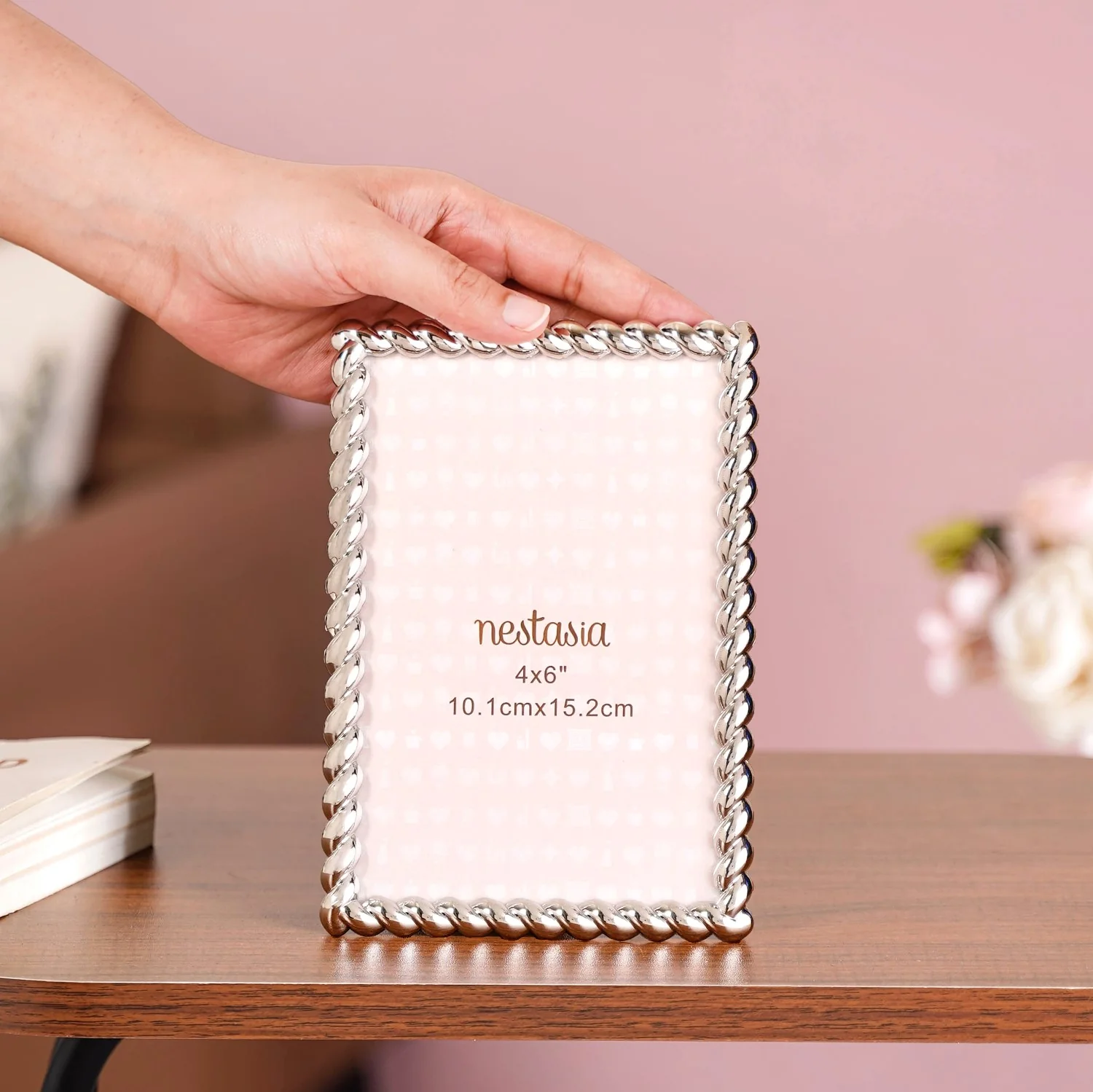 Silver Formal Picture Frame Small 10x15cm - Image 3